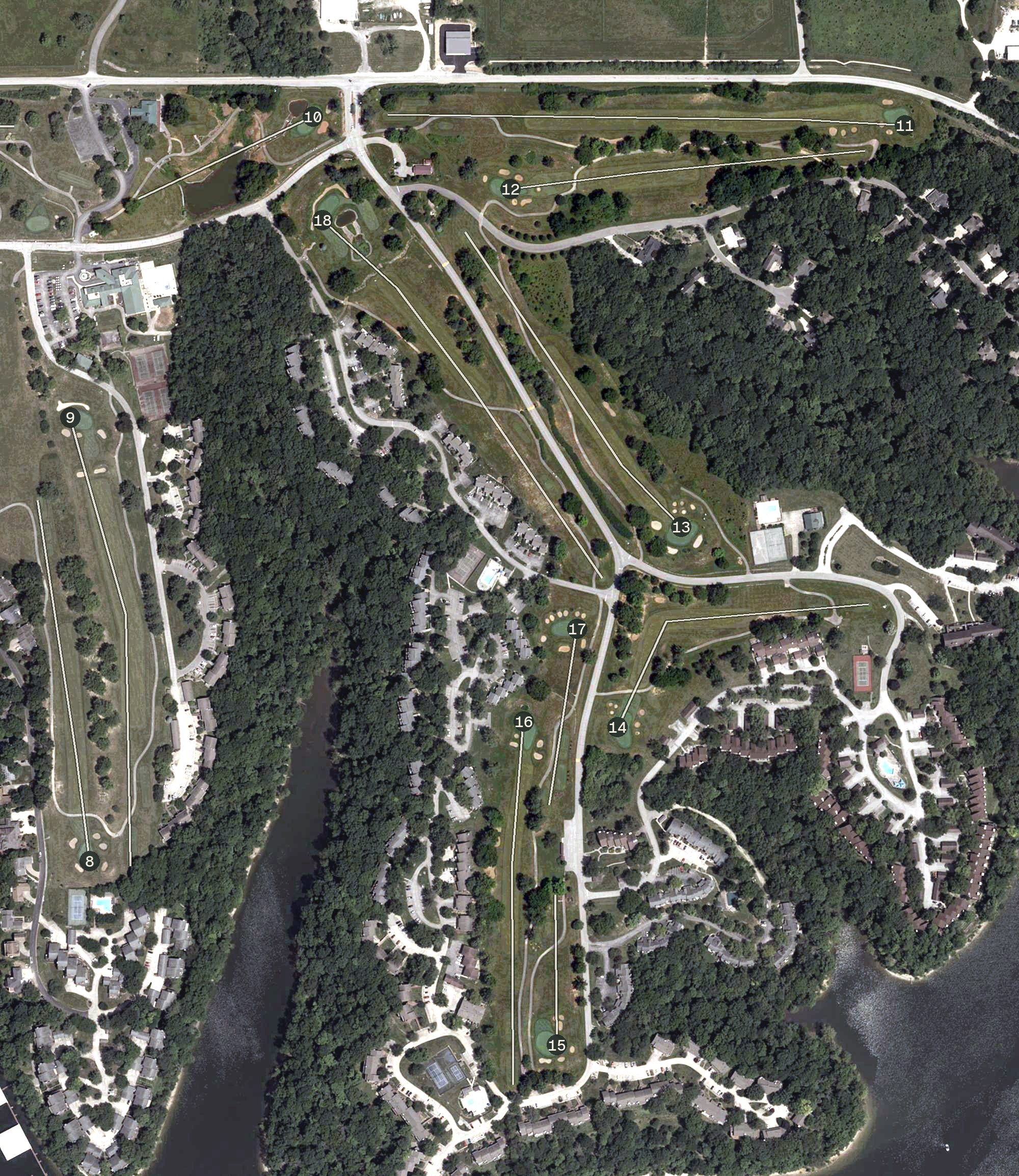 Aerial view of Eagle Pointe Back 9, IN