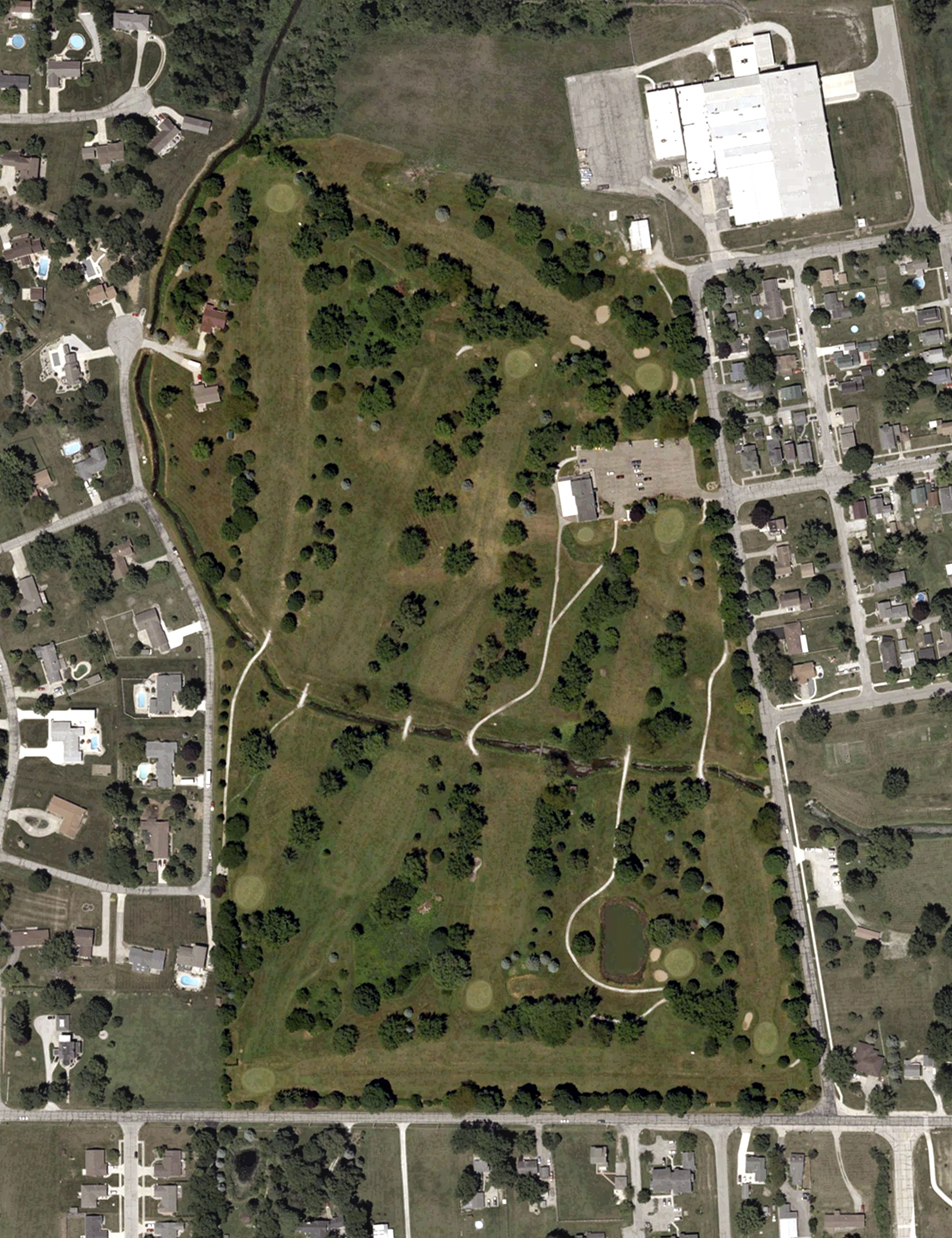 Aerial view of Elks Country Club, IN