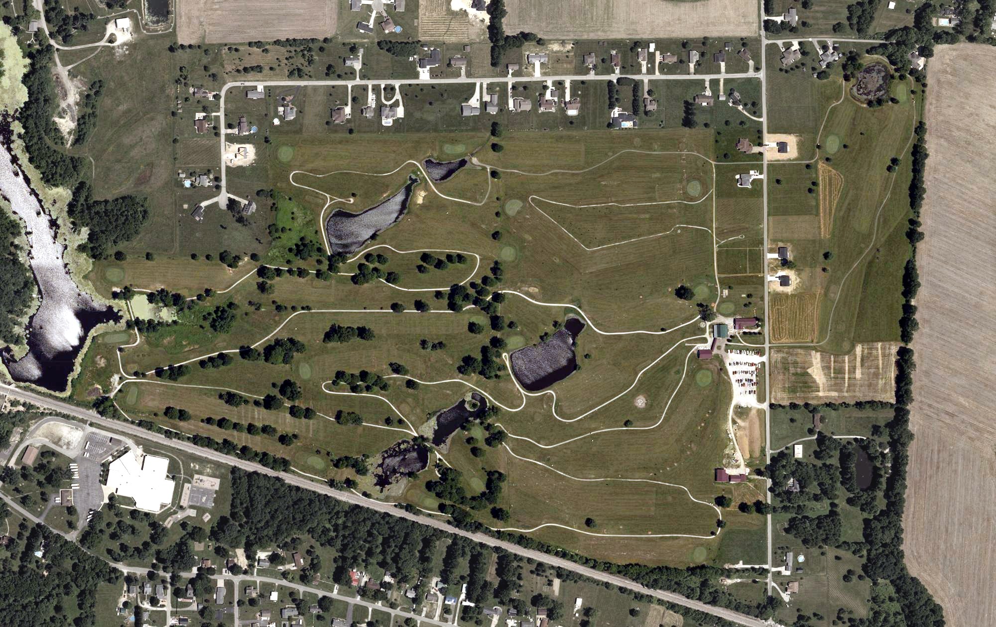 Aerial view of Hoosier Links Golf Club, IN