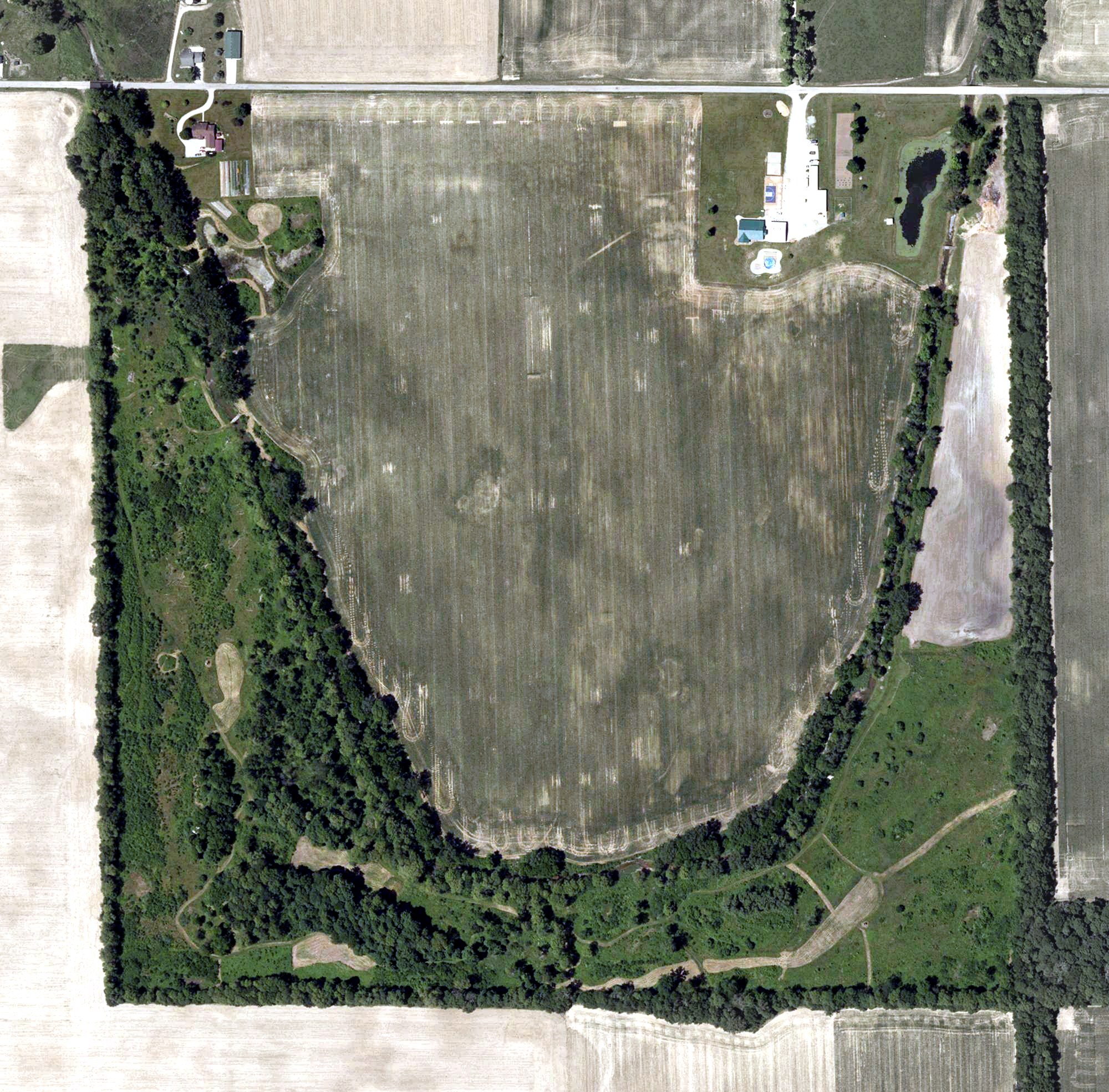 Aerial view of Horseshoe Bend Golf Course, IN