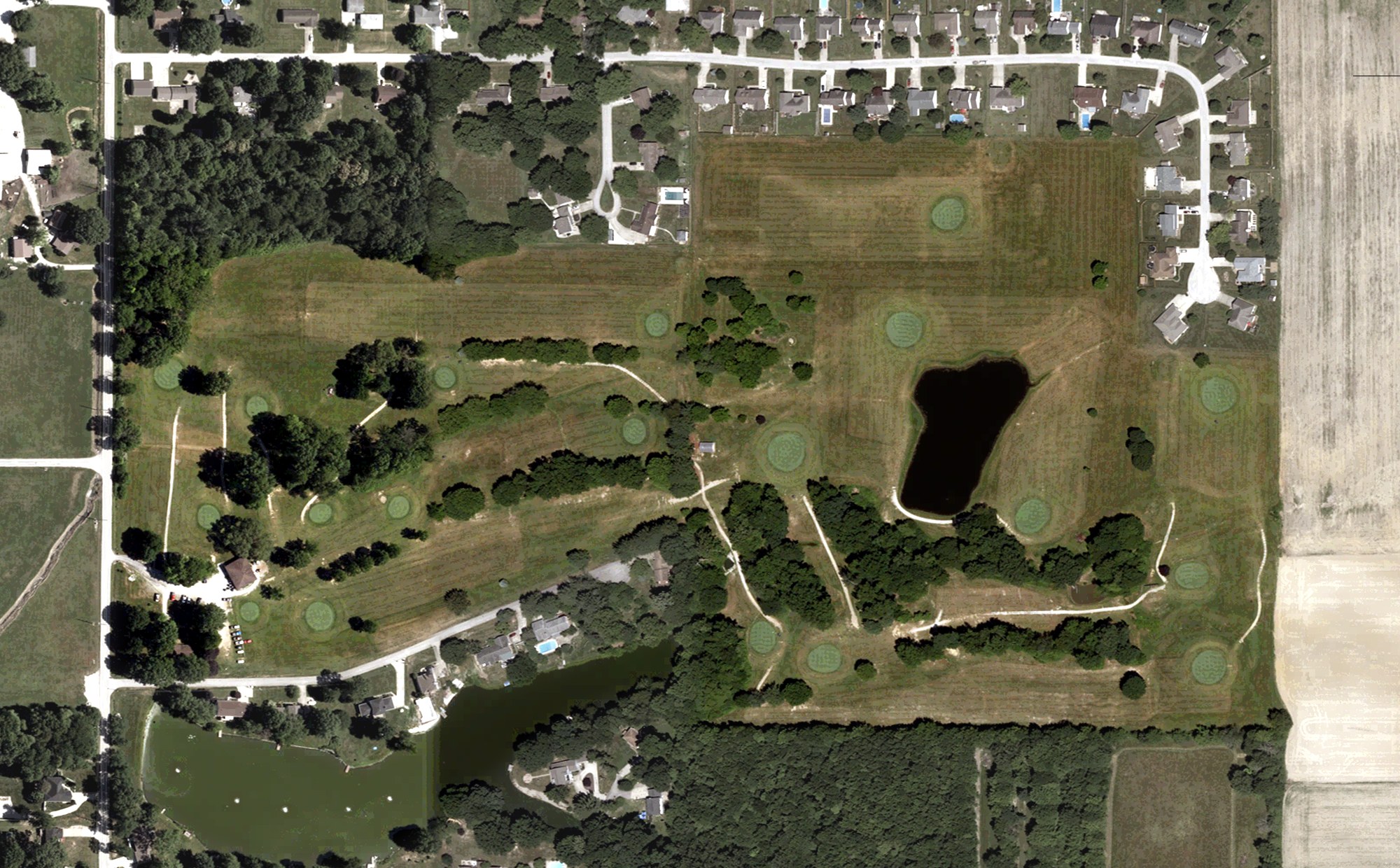 Aerial view of Mark's Par 3, IN