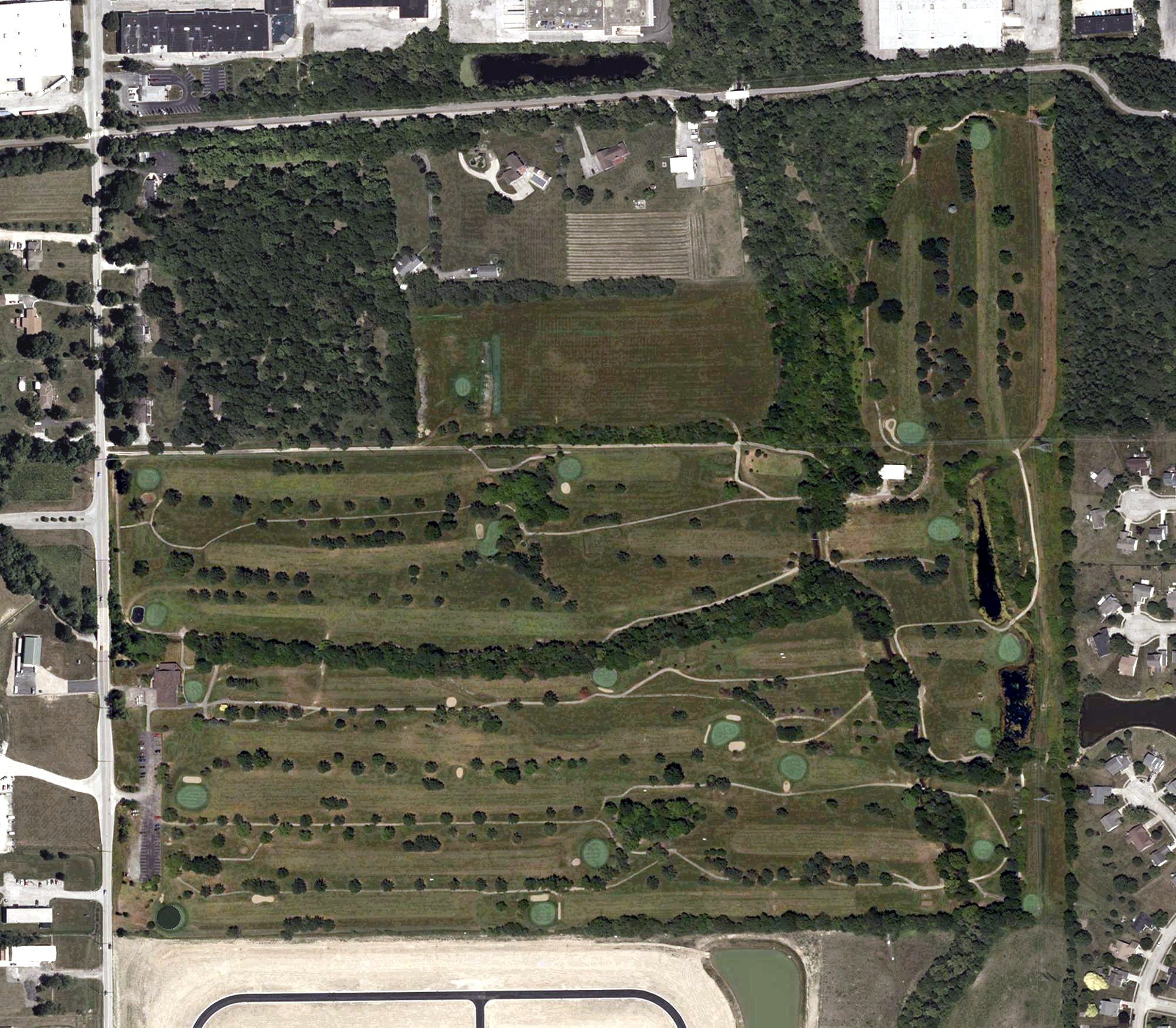 Aerial view of Morning Star Golf Course, IN
