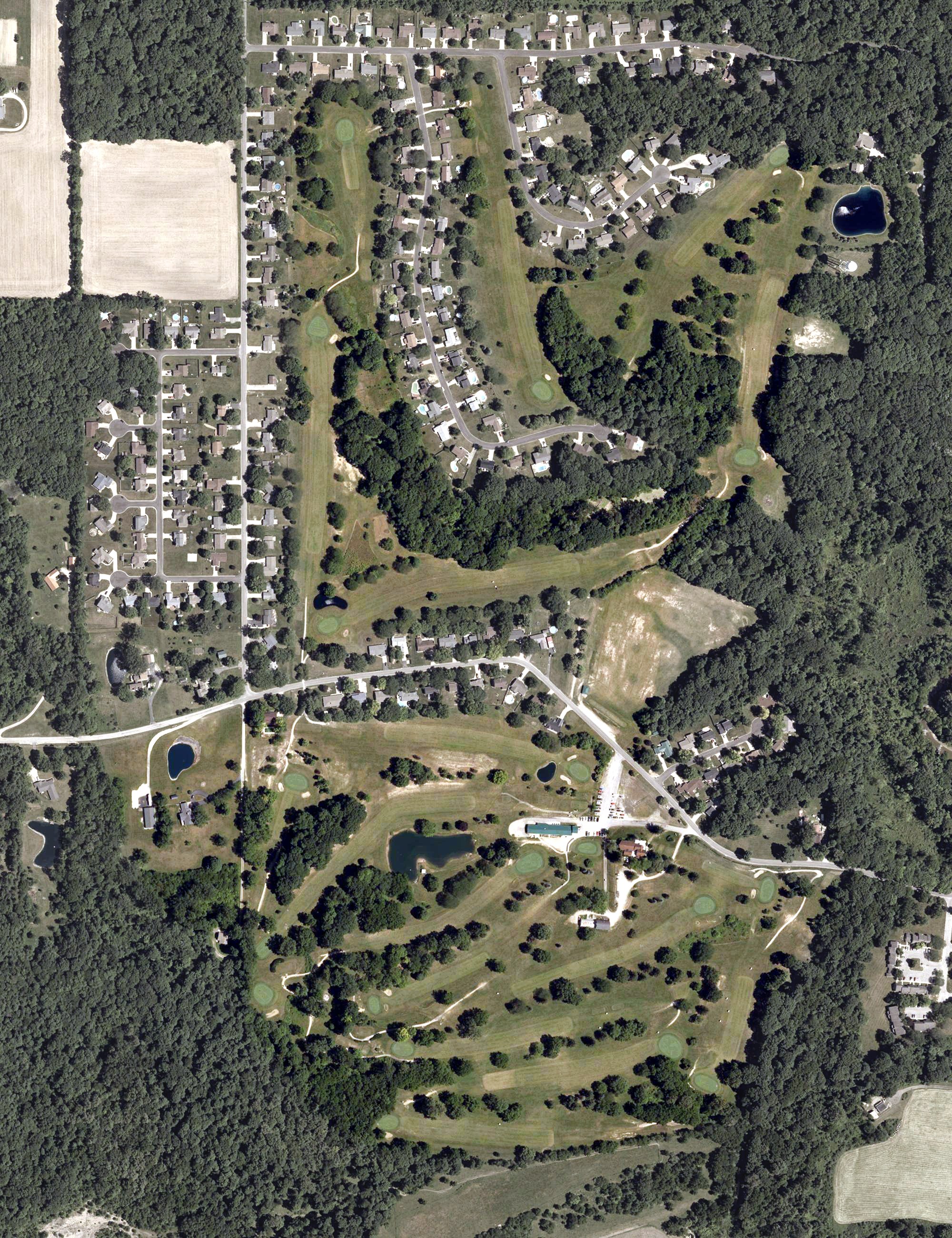 Aerial view of Norwood Golf Club, IN