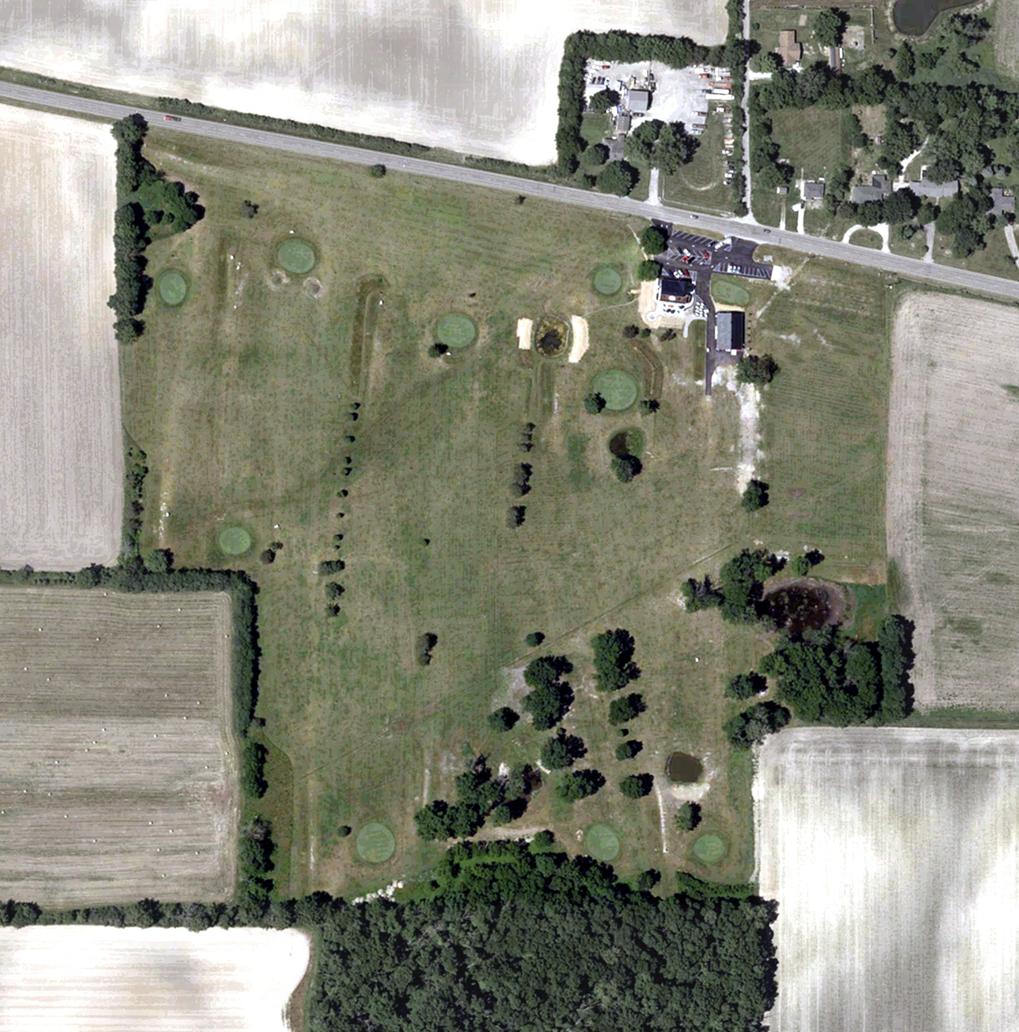 Aerial view of Pittsboro Golf Club, IN