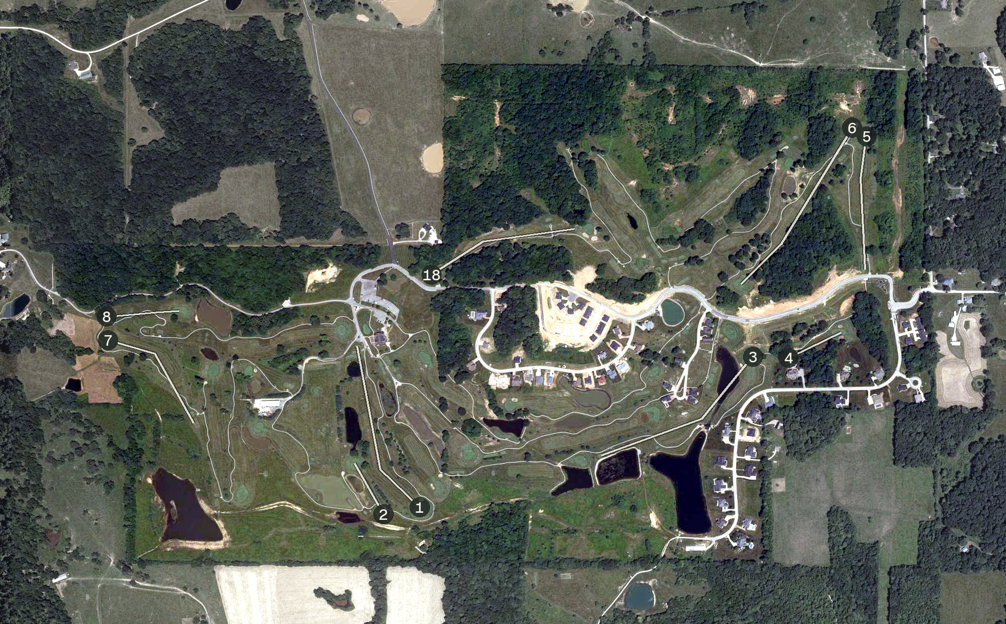 Aerial view of Stonecrest, IN