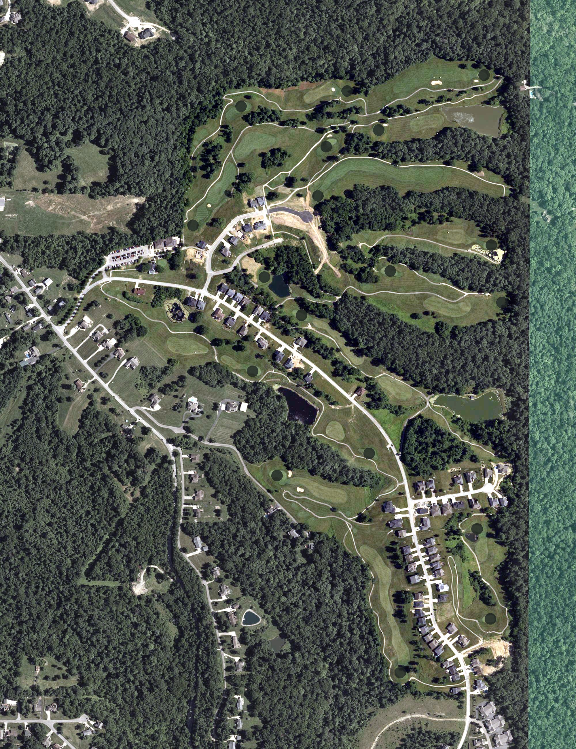 Aerial view of Sugar Ridge Golf Club, IN