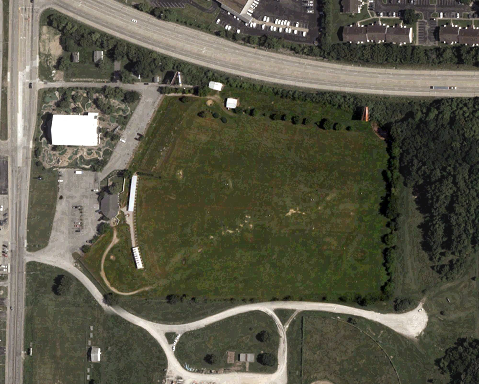 Aerial view of Walther's Golf Driving Range, IN
