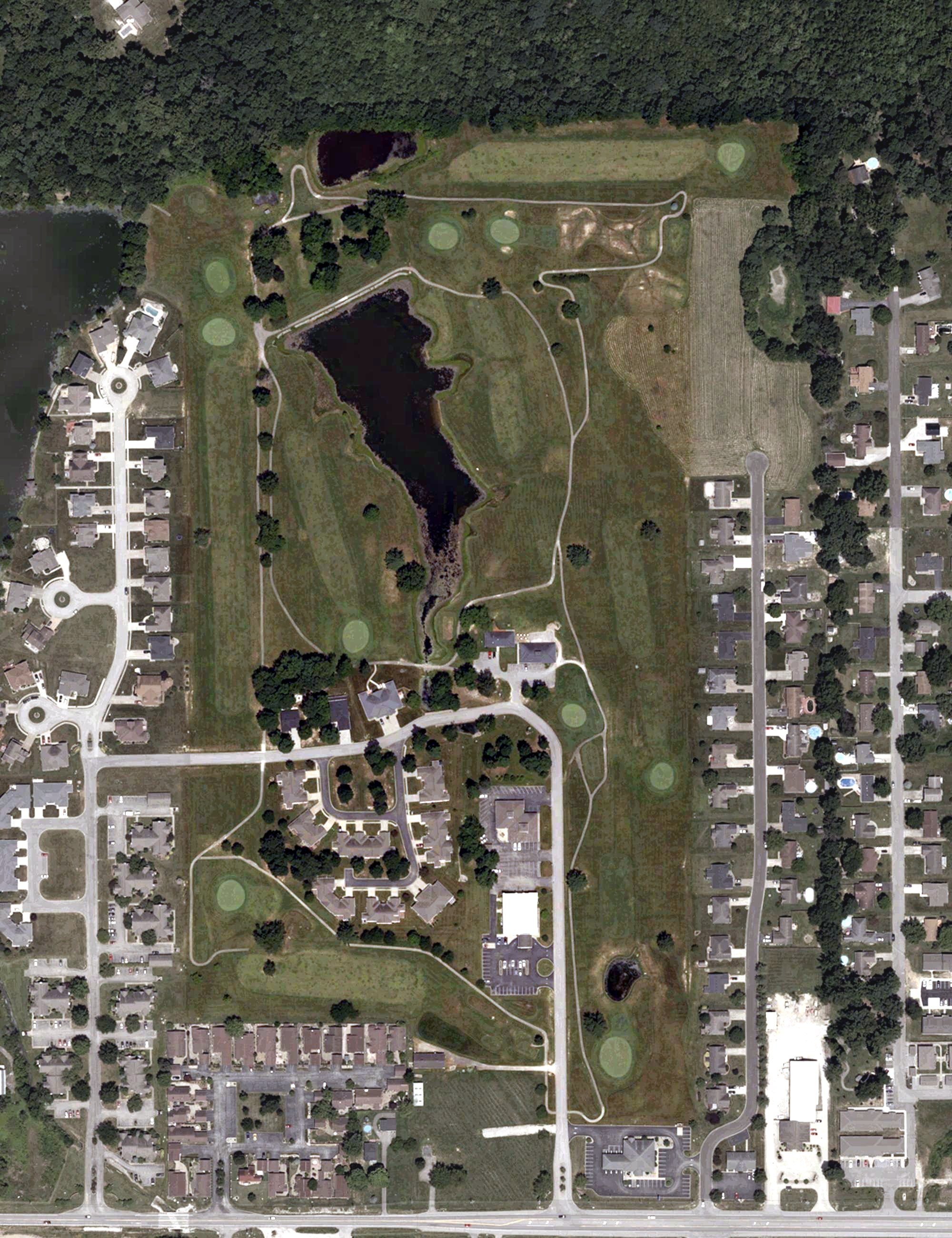Aerial view of Westwood Golf Course, IN