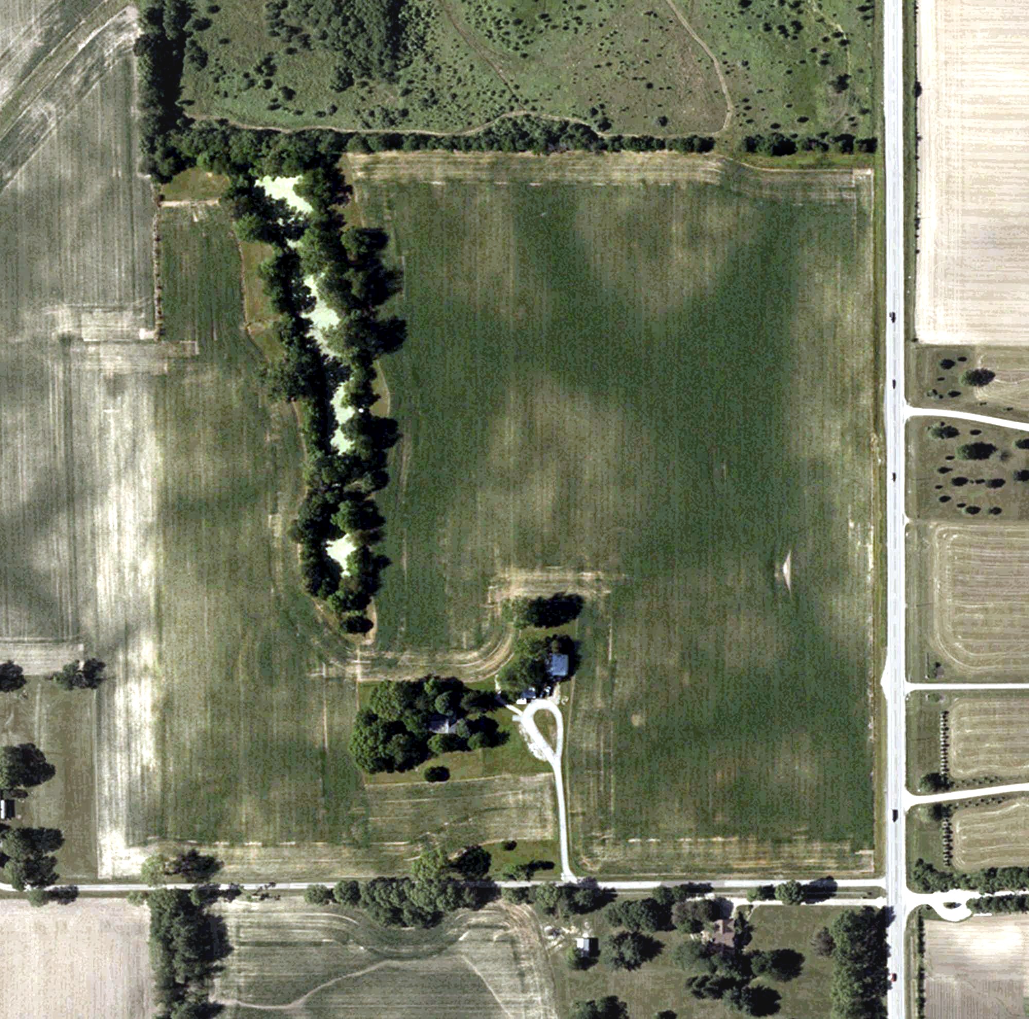 Aerial view of White Lick Golf Course, IN