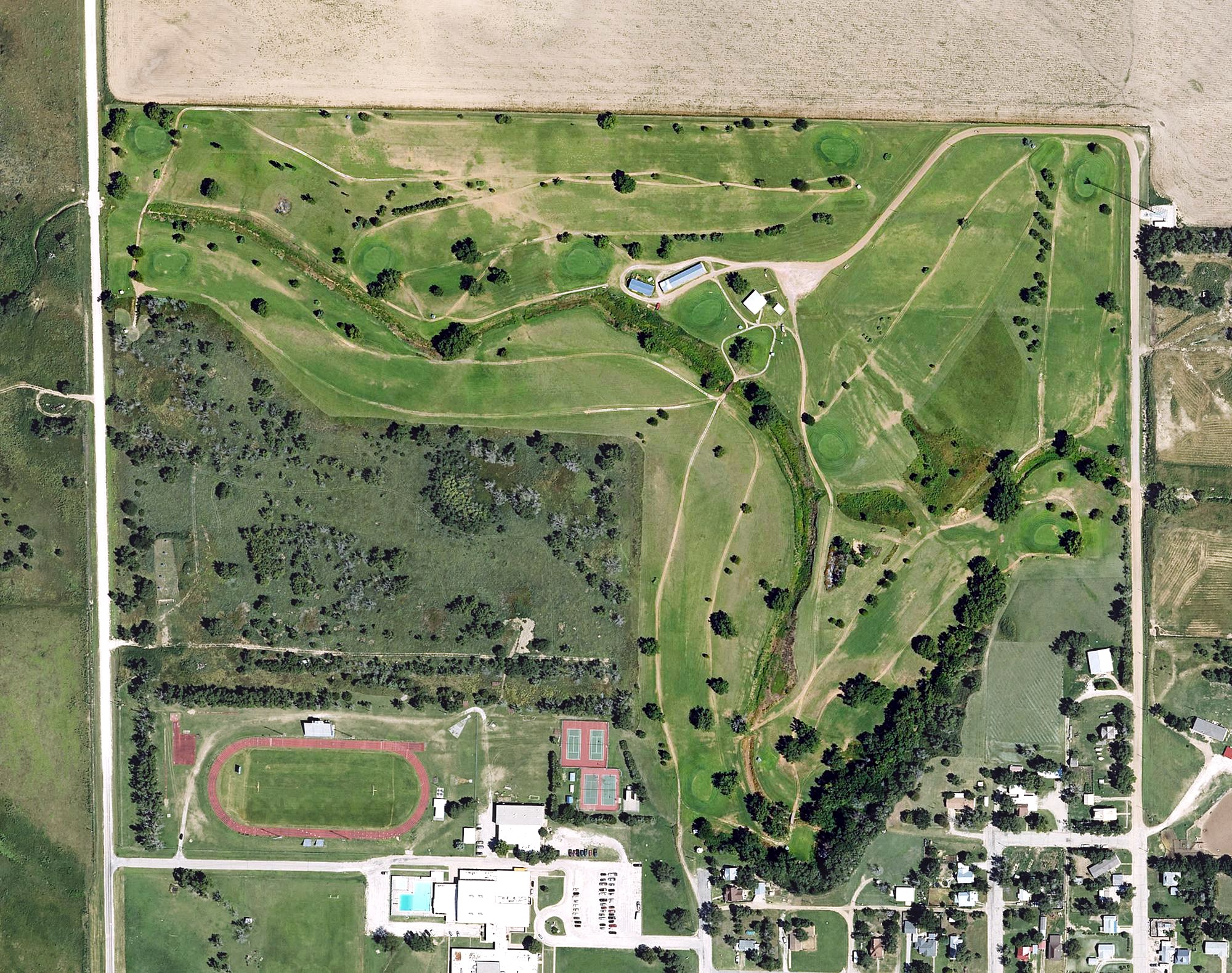 Aerial view of Ashland Golf Course, KS