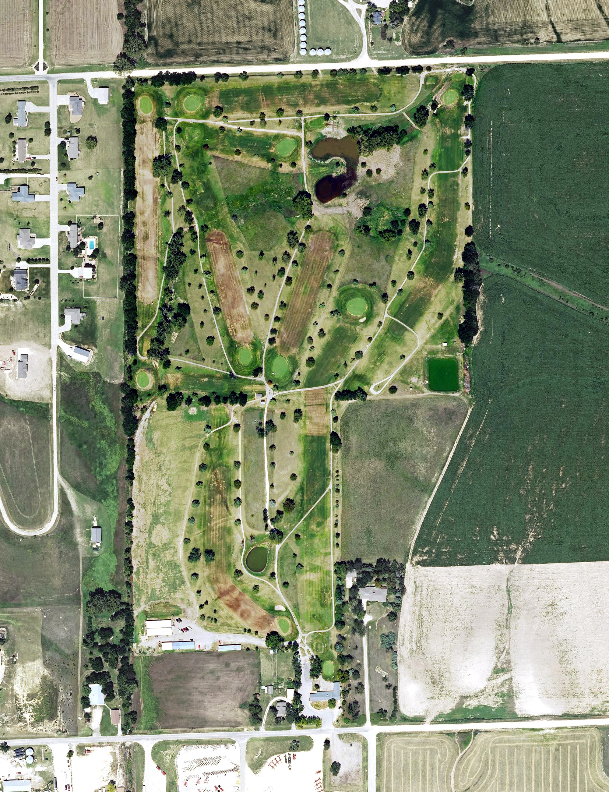 Aerial view of Beloit Country Club, KS