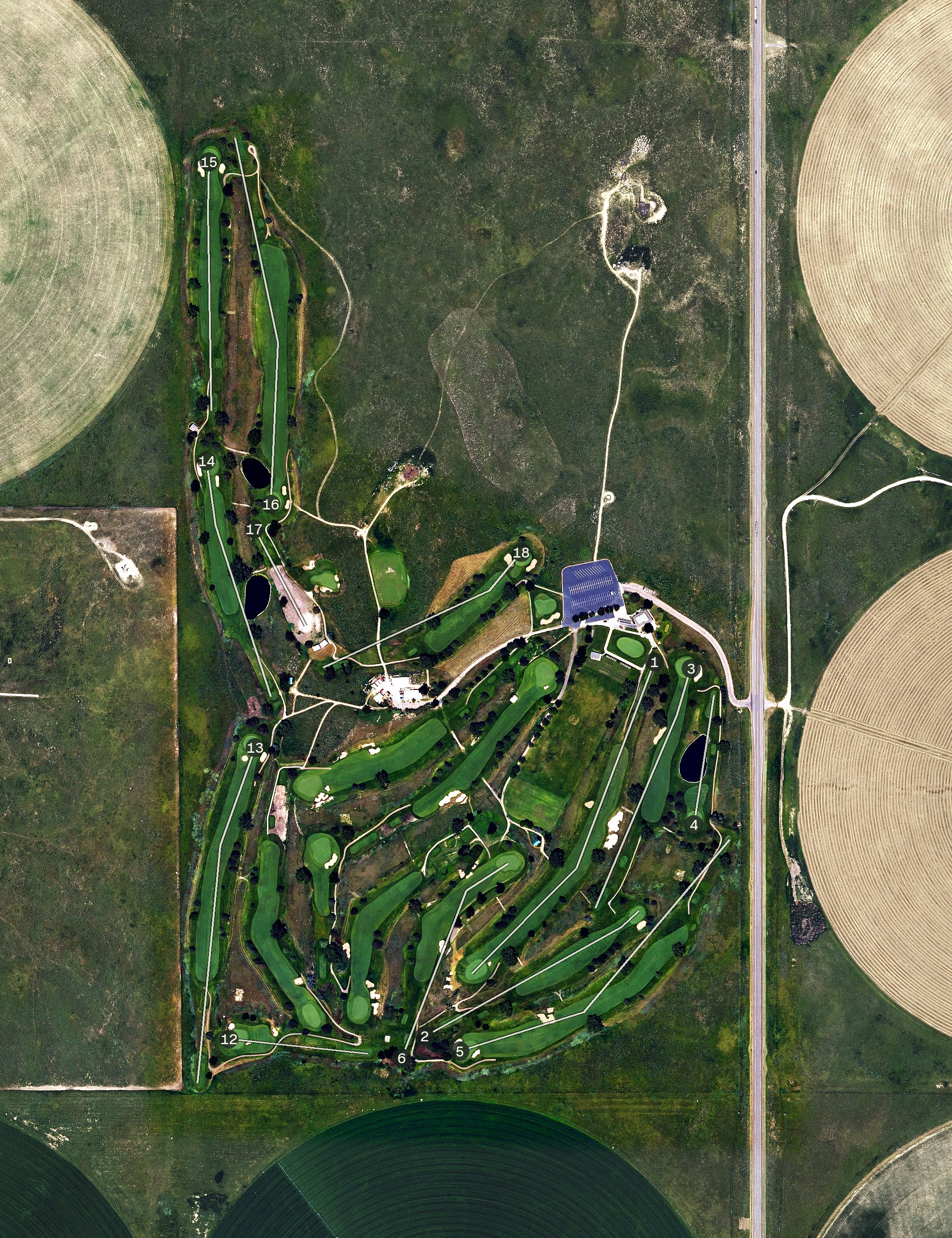 Aerial view of Buffalo Dunes, KS