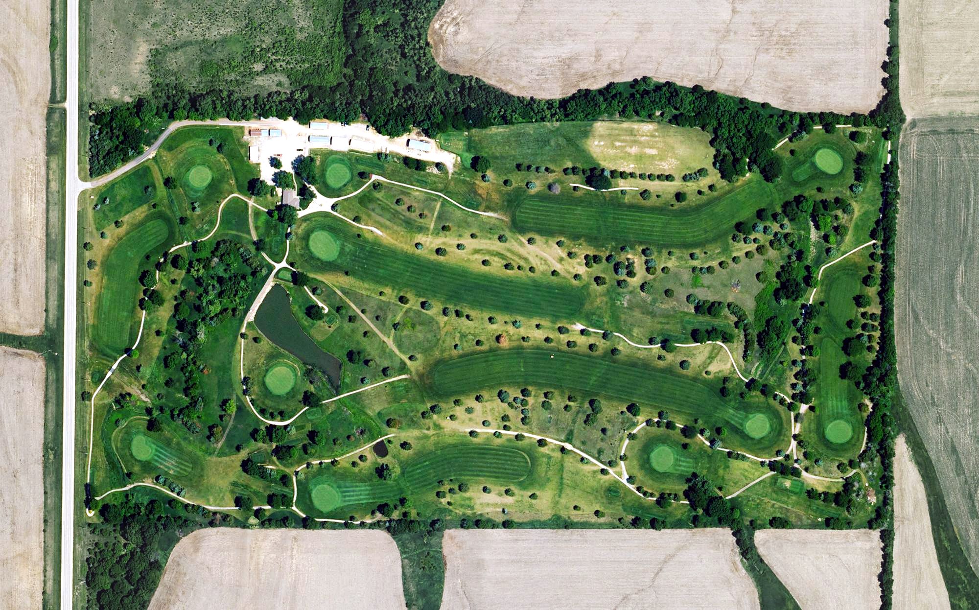 Aerial view of Cedar Hills Golf Course, KS