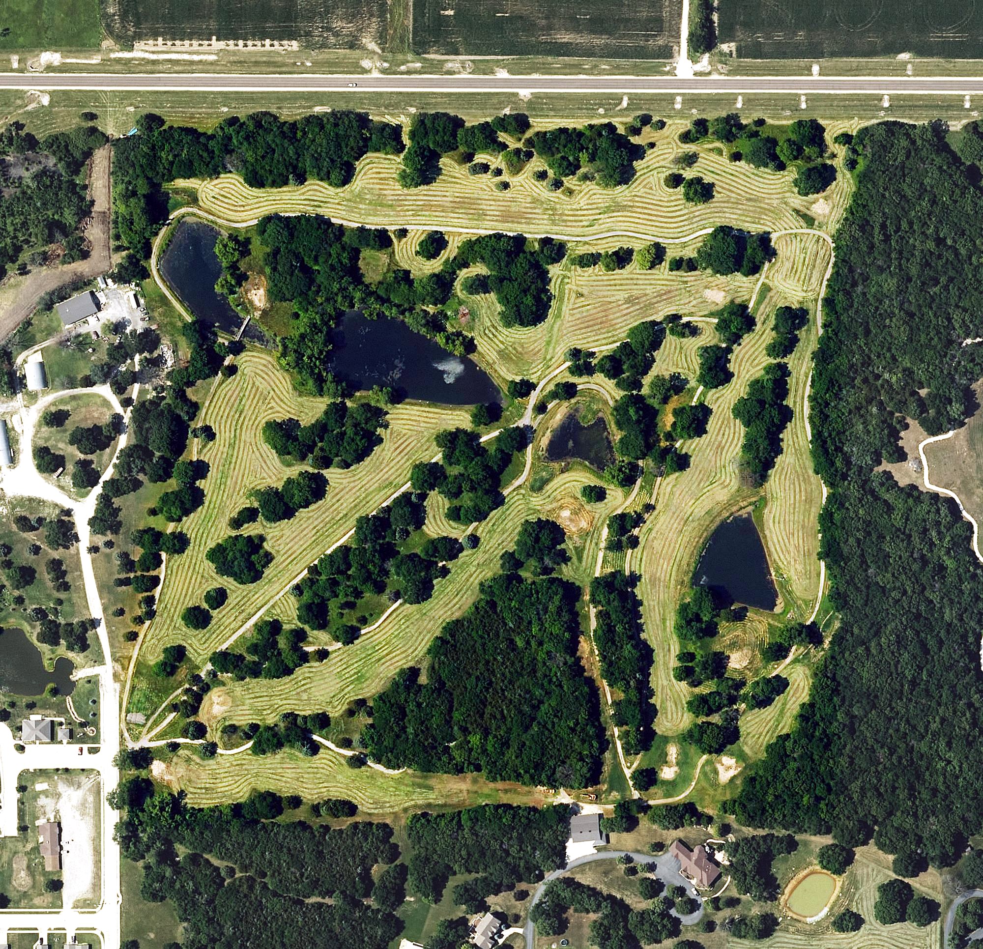 Aerial view of Cedarbrook Golf Course, KS