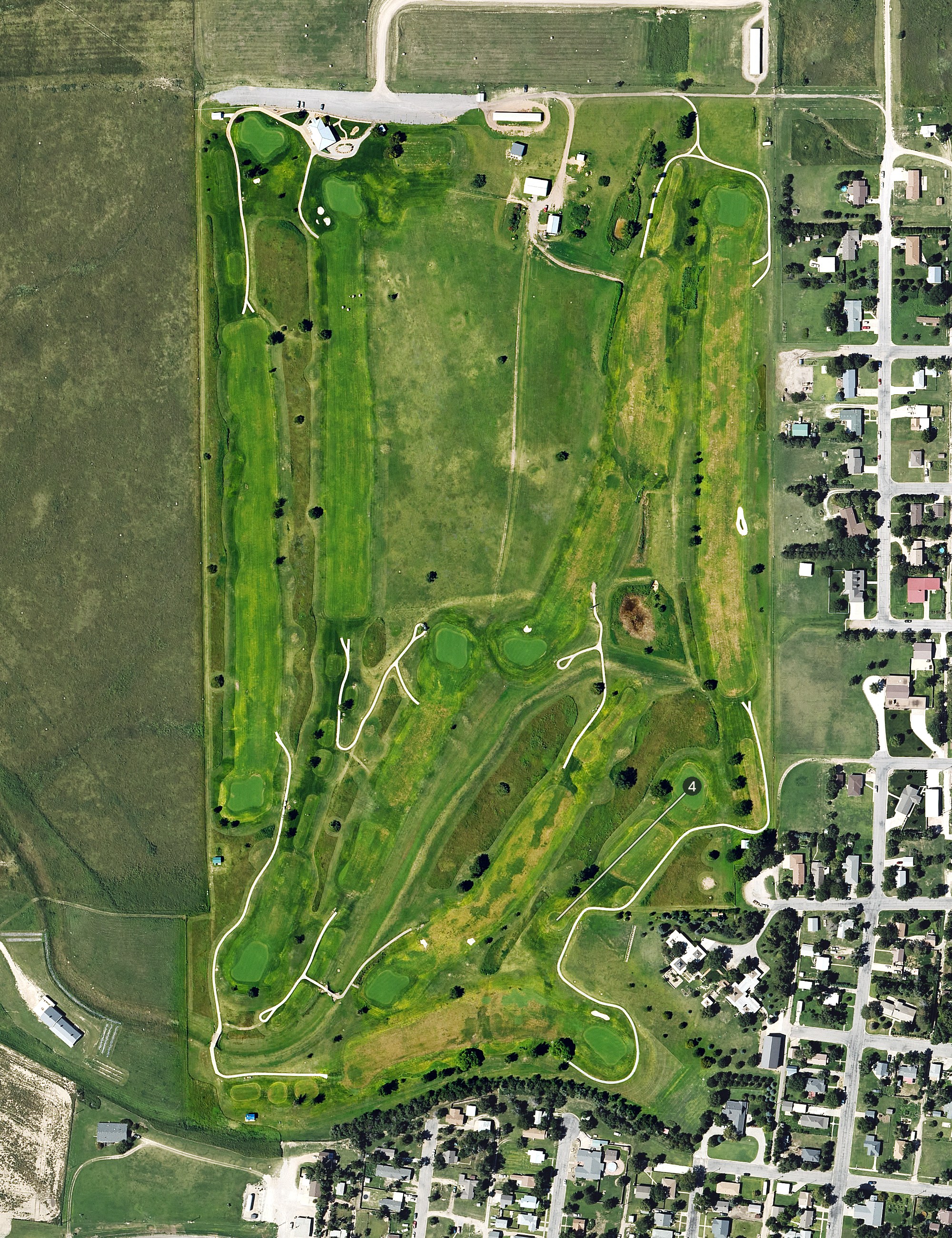 Aerial view of Cimarron Golf Club, KS