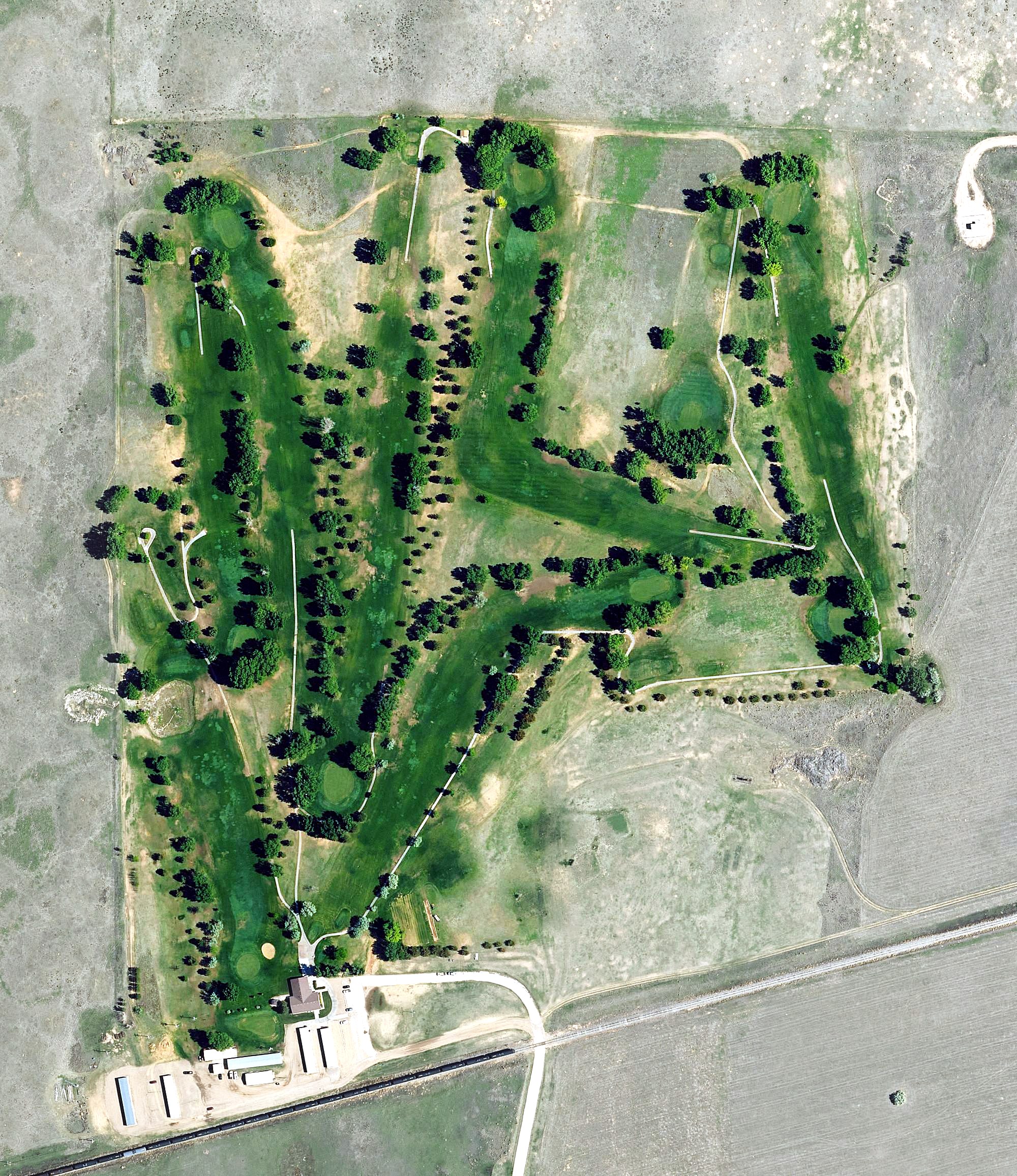 Aerial view of Forewinds Municipal Golf Club, KS