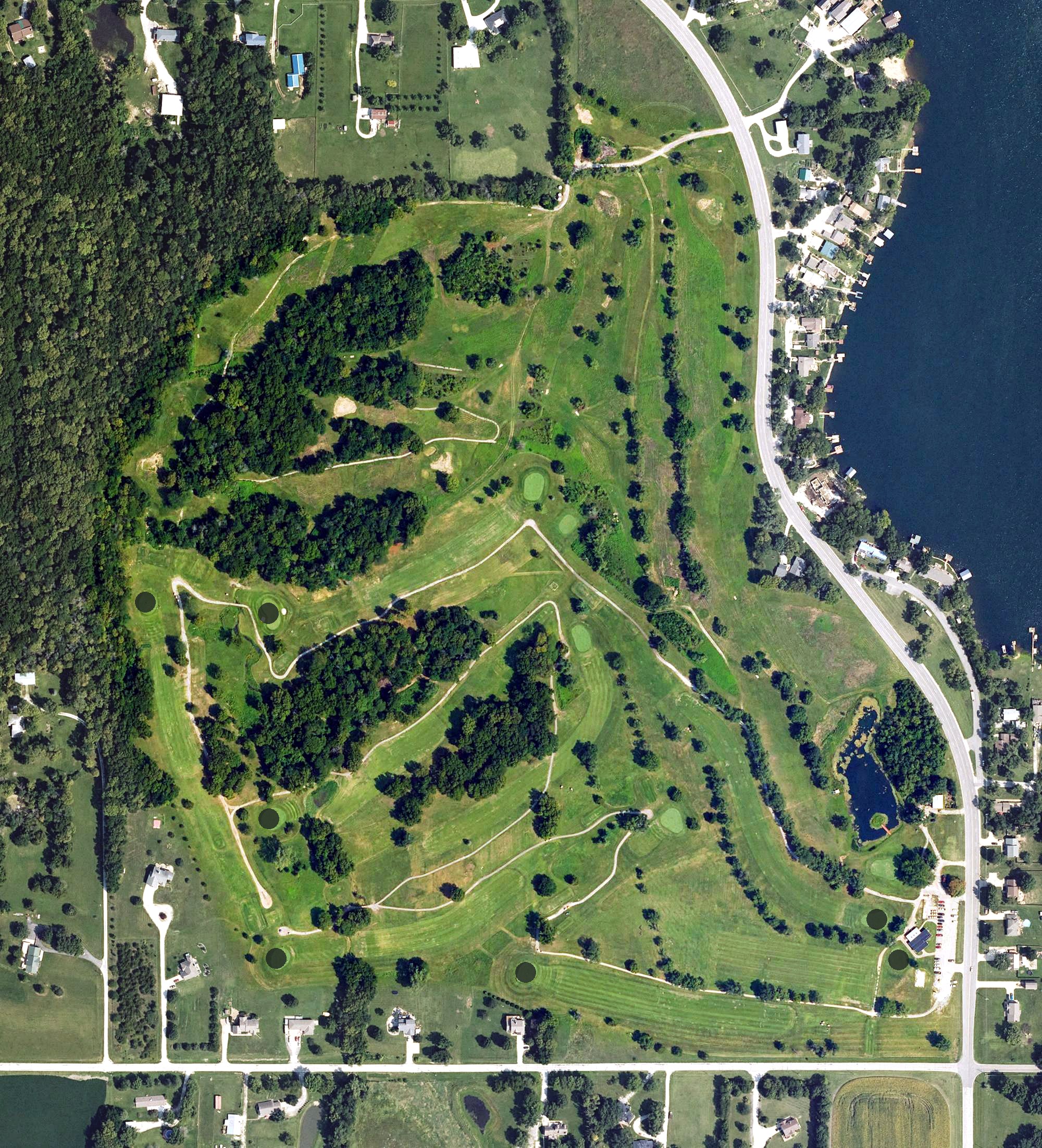 Aerial view of Gardner Golf Course, KS