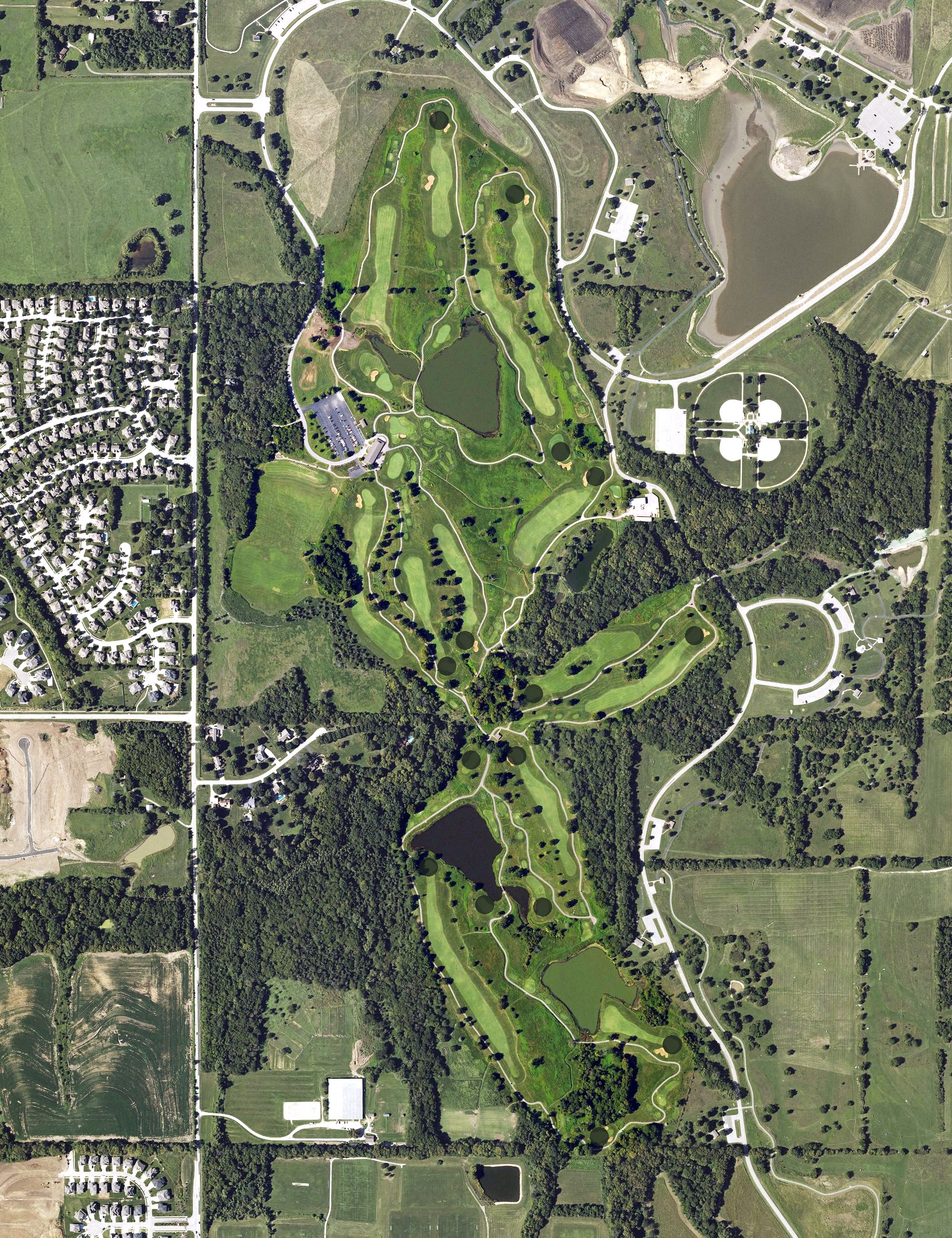 Aerial view of Heritage Park Golf Course, KS