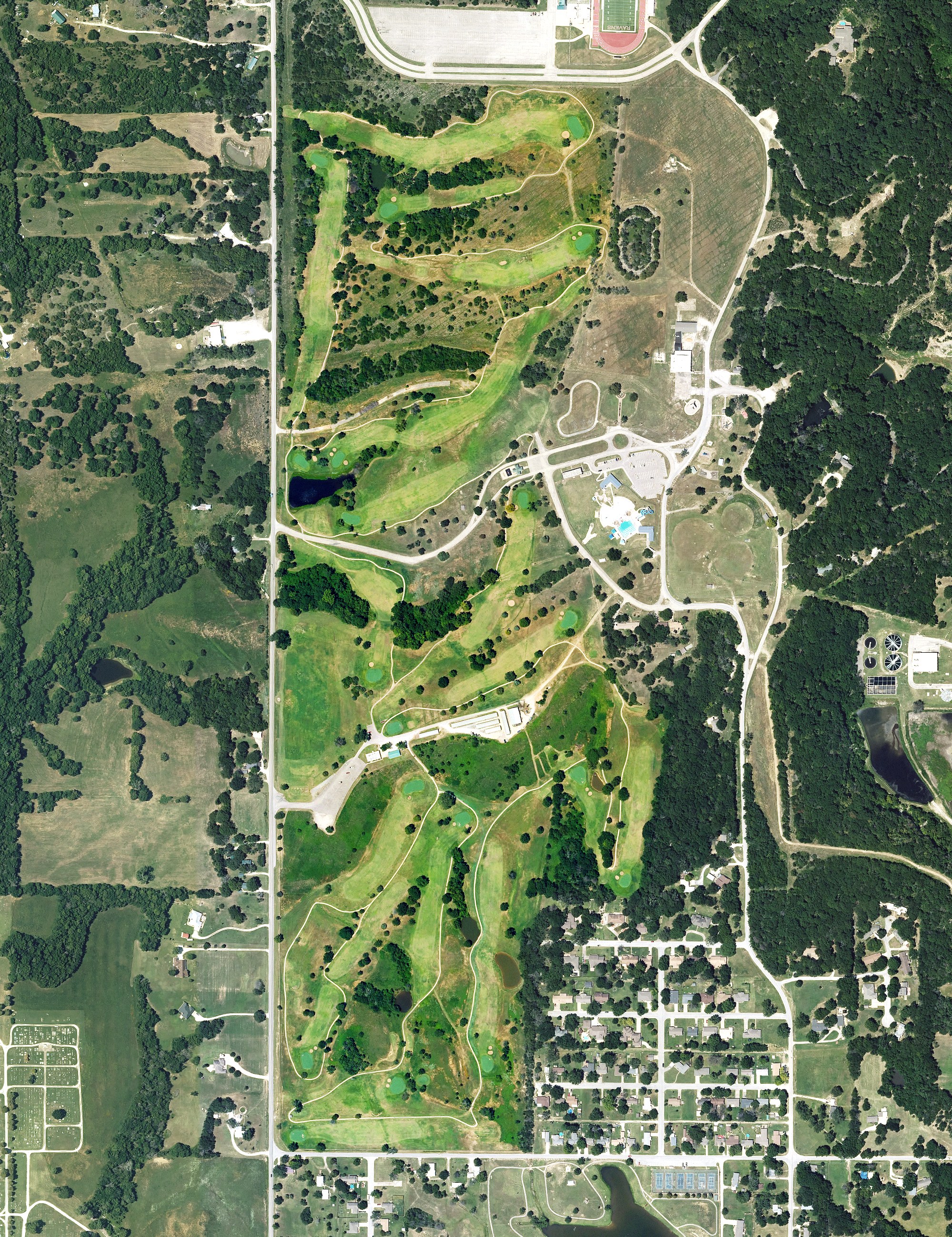Aerial view of Hillcrest Golf Course, KS
