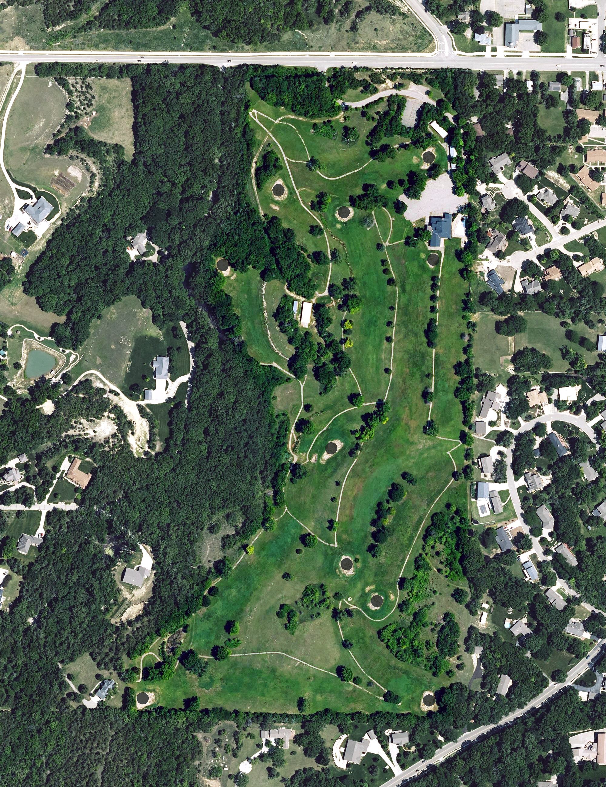Aerial view of Junction City Golf Course, KS