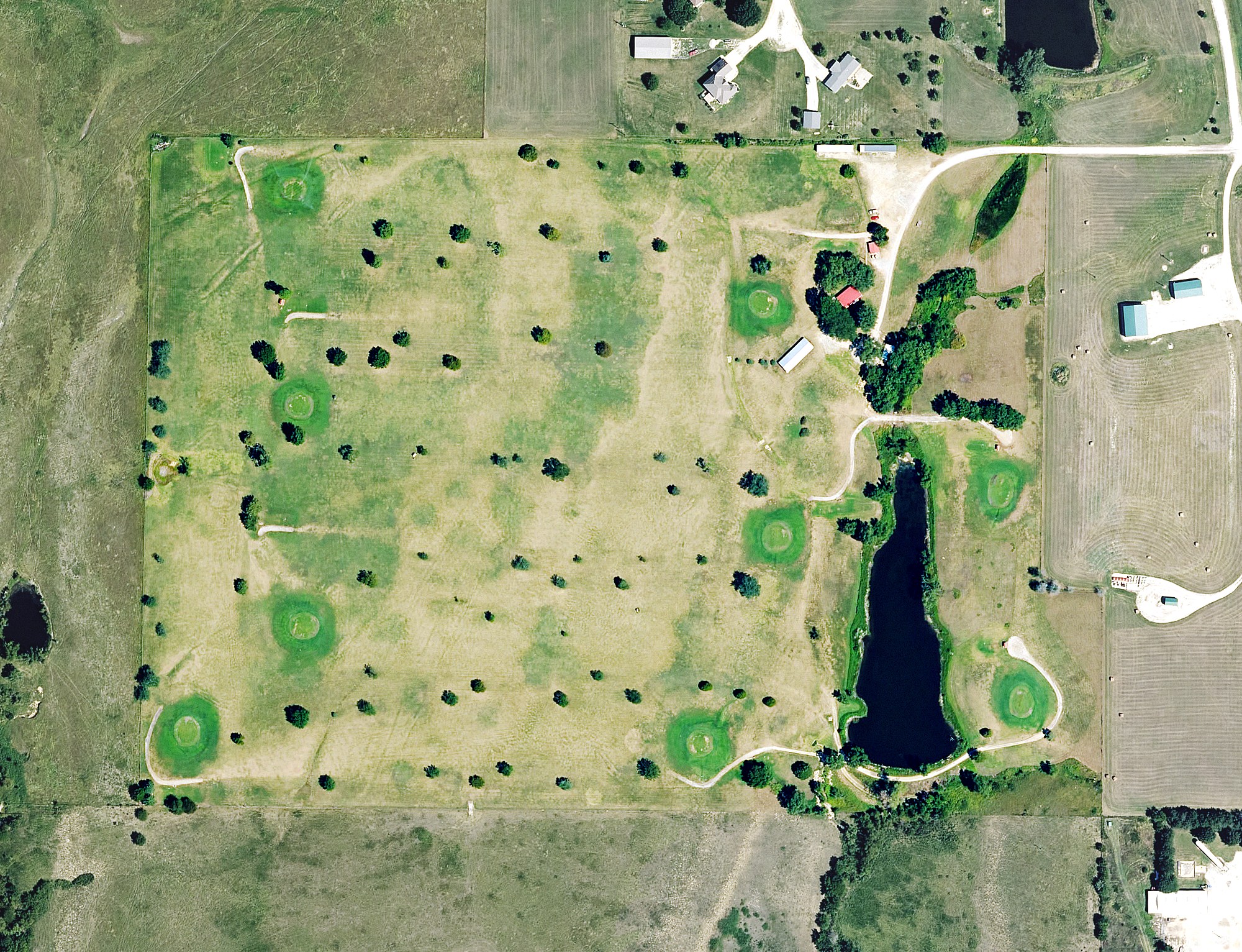 Aerial view of Madison Golf Course, KS