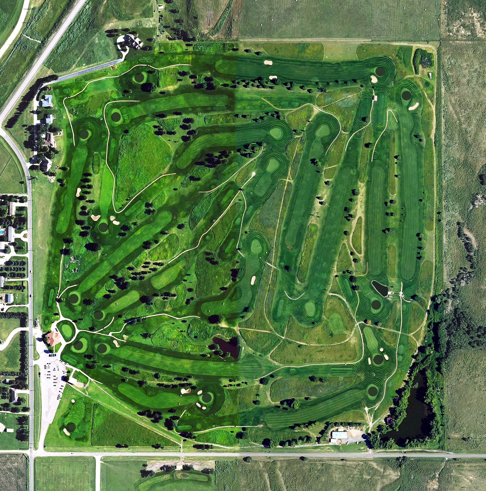 Aerial view of Mariah Hills Golf Course, KS
