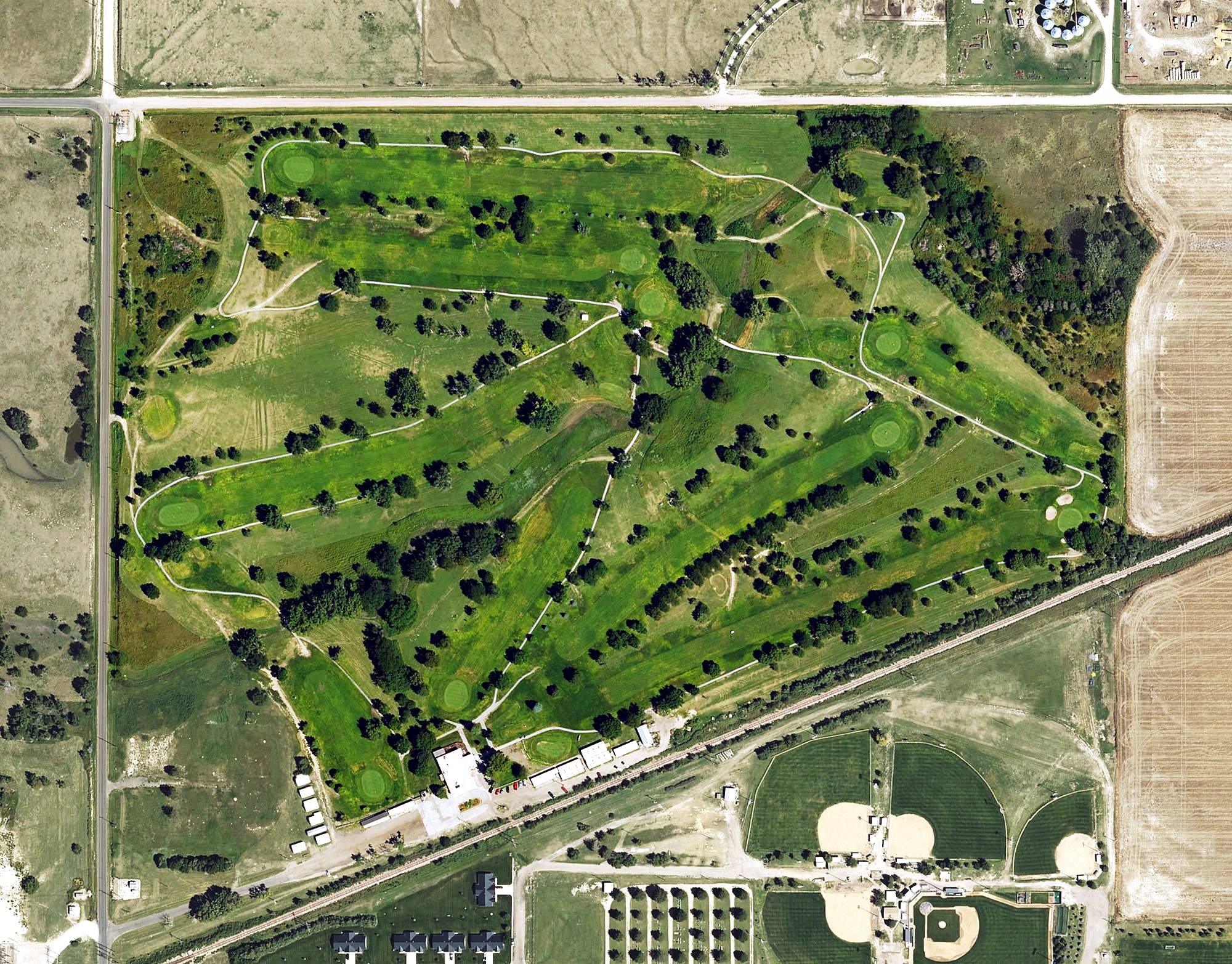 Aerial view of Meadow Lake Golf Course, KS