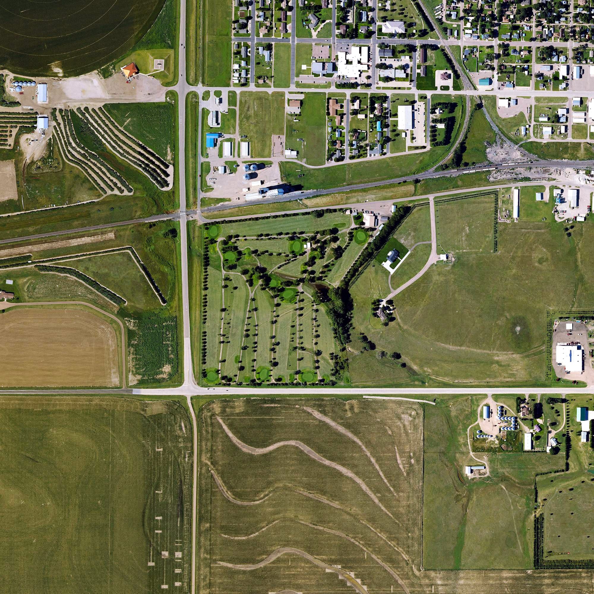 Aerial view of Oakley Golf Course & Country Club, KS