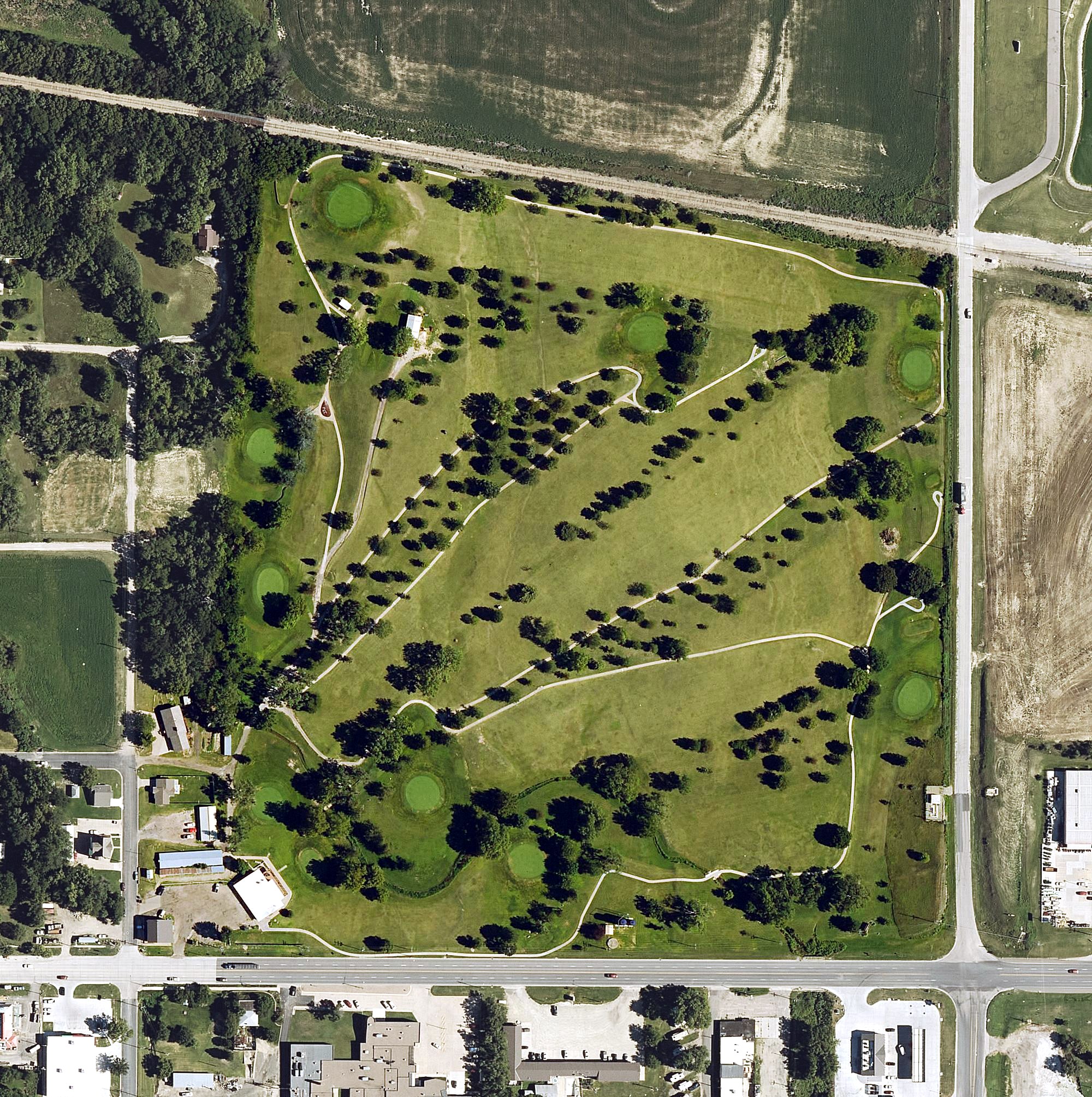 Aerial view of Phillipsburg Golf Club, KS