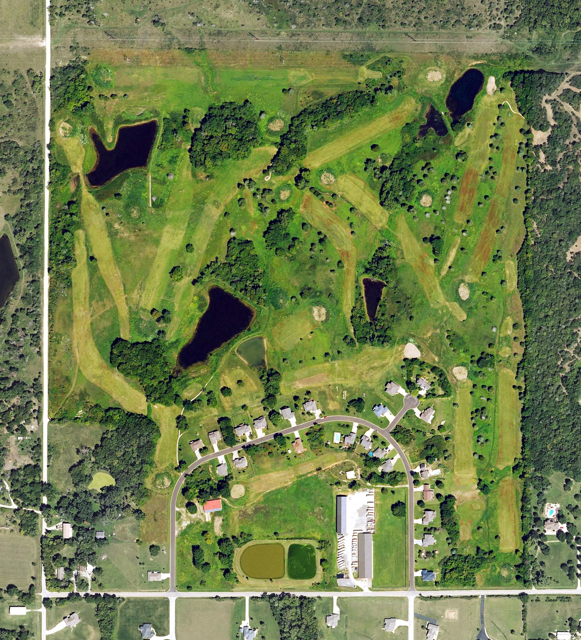 Aerial view of Prairie View Golf Club, KS