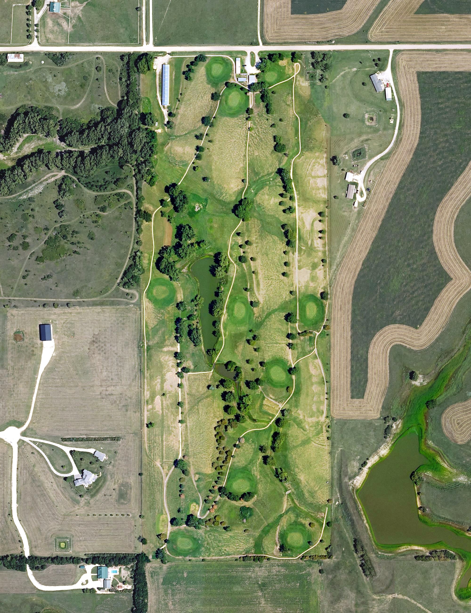 Aerial view of Rolling Acres Golf Club, KS
