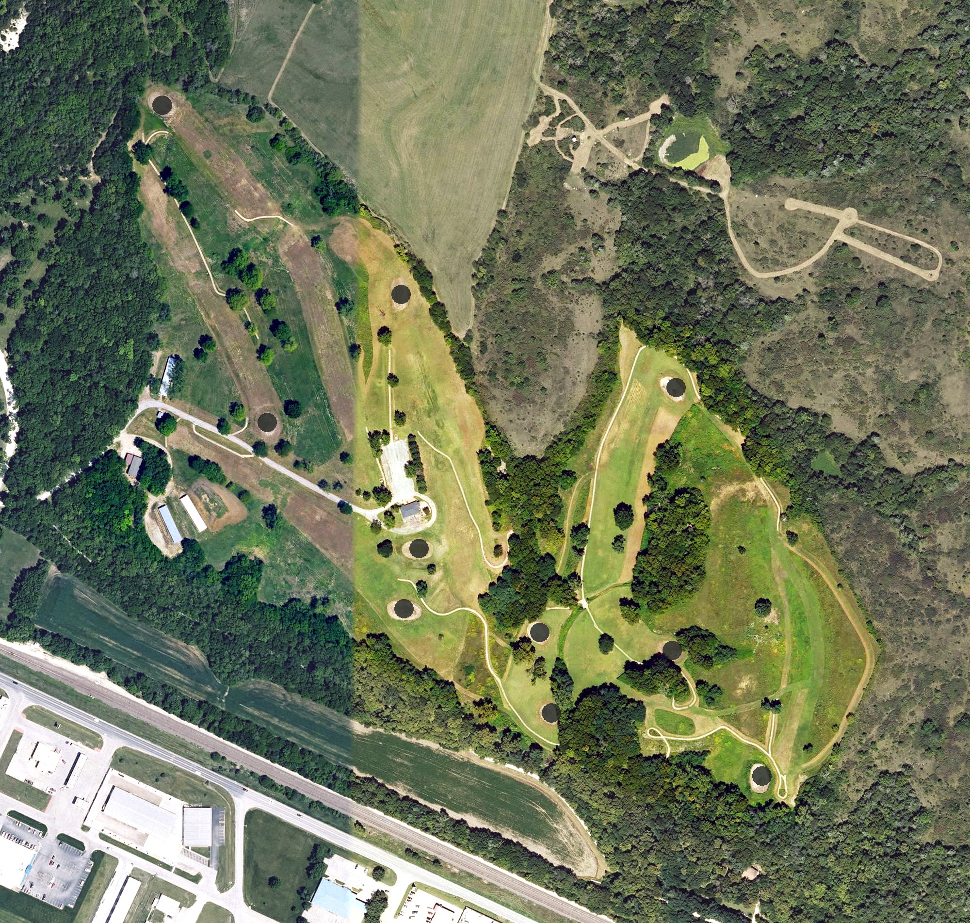 Aerial view of Saint Marys Municipal Golf Course, KS