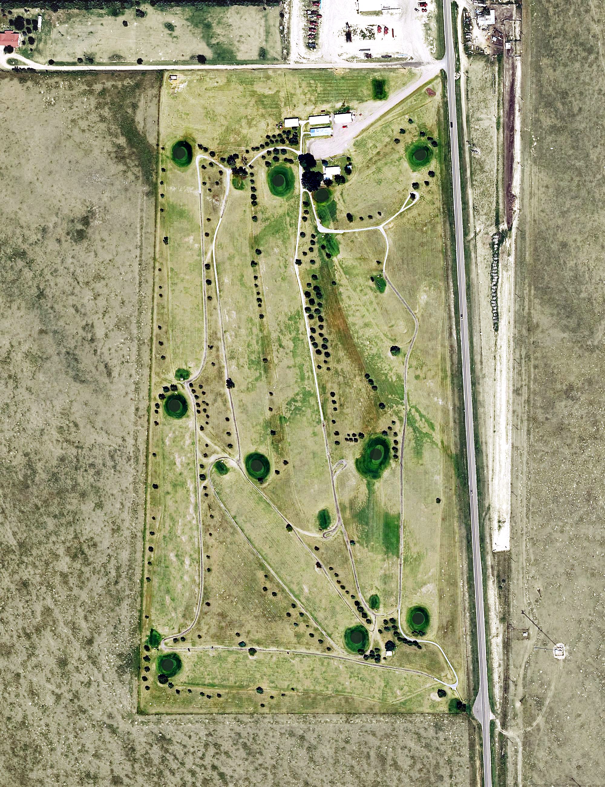 Aerial view of Sharon Springs Golf Course, KS