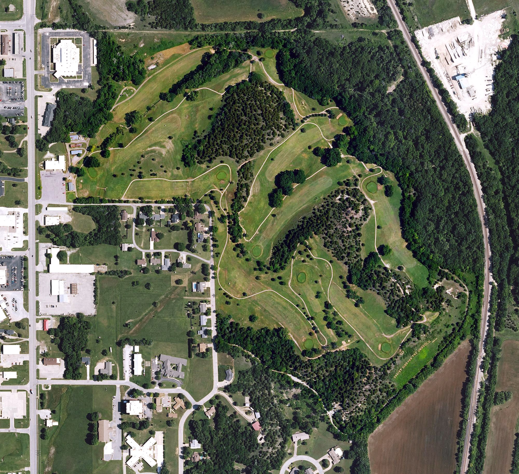 Aerial view of Spring Hill Golf Course, KS