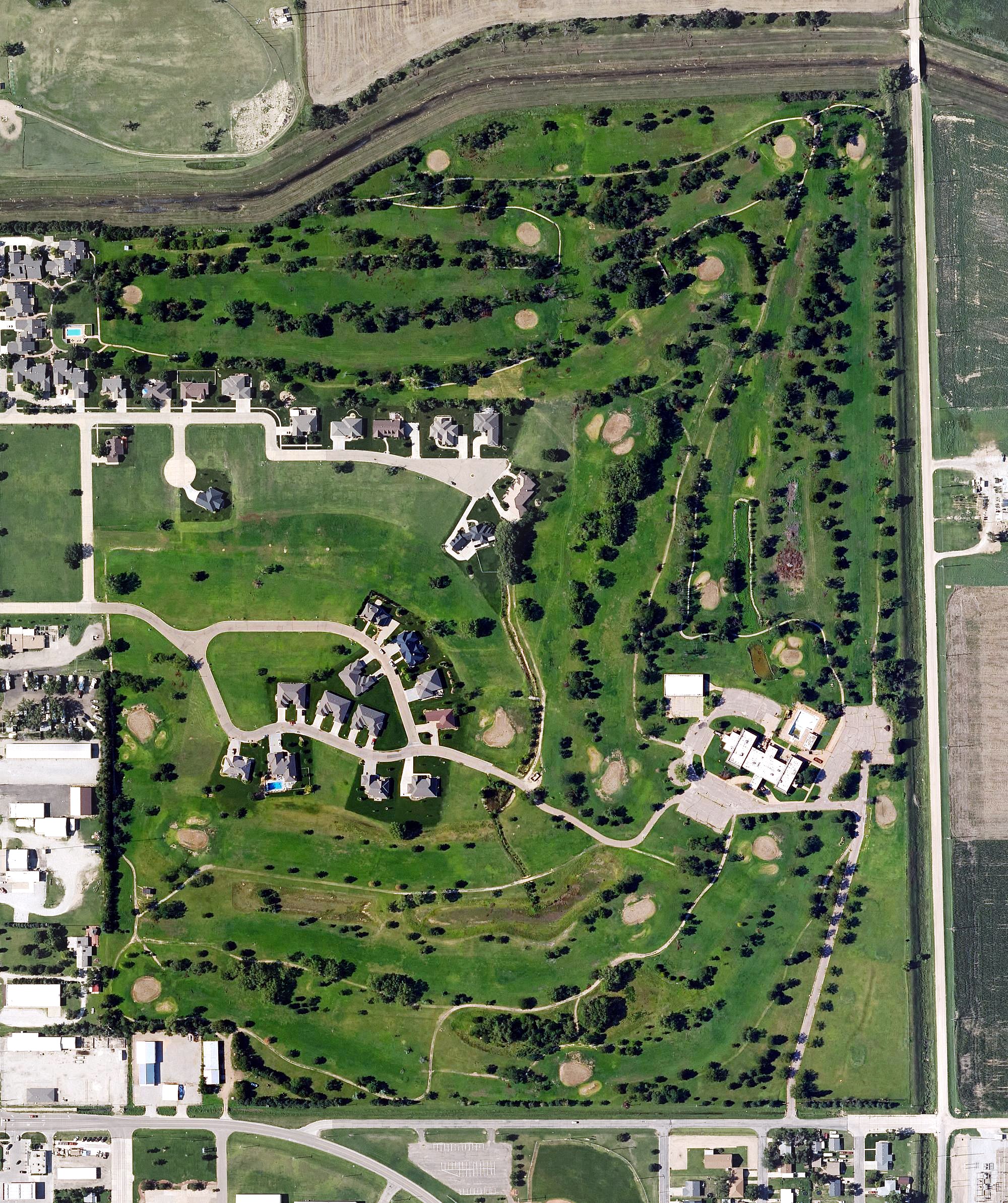Aerial view of Stoneridge Country Club, KS