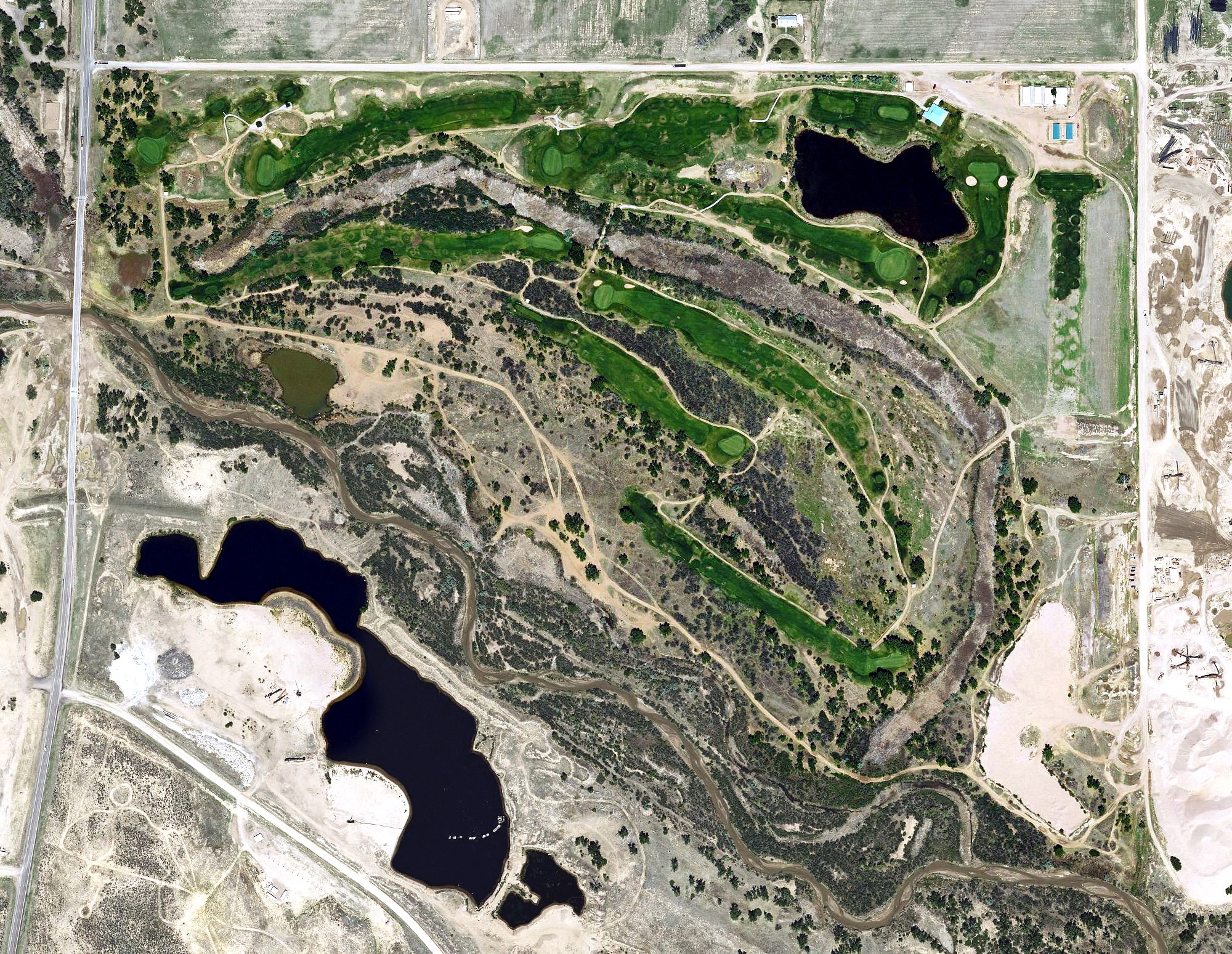 Aerial view of Tamarisk Golf Course, KS