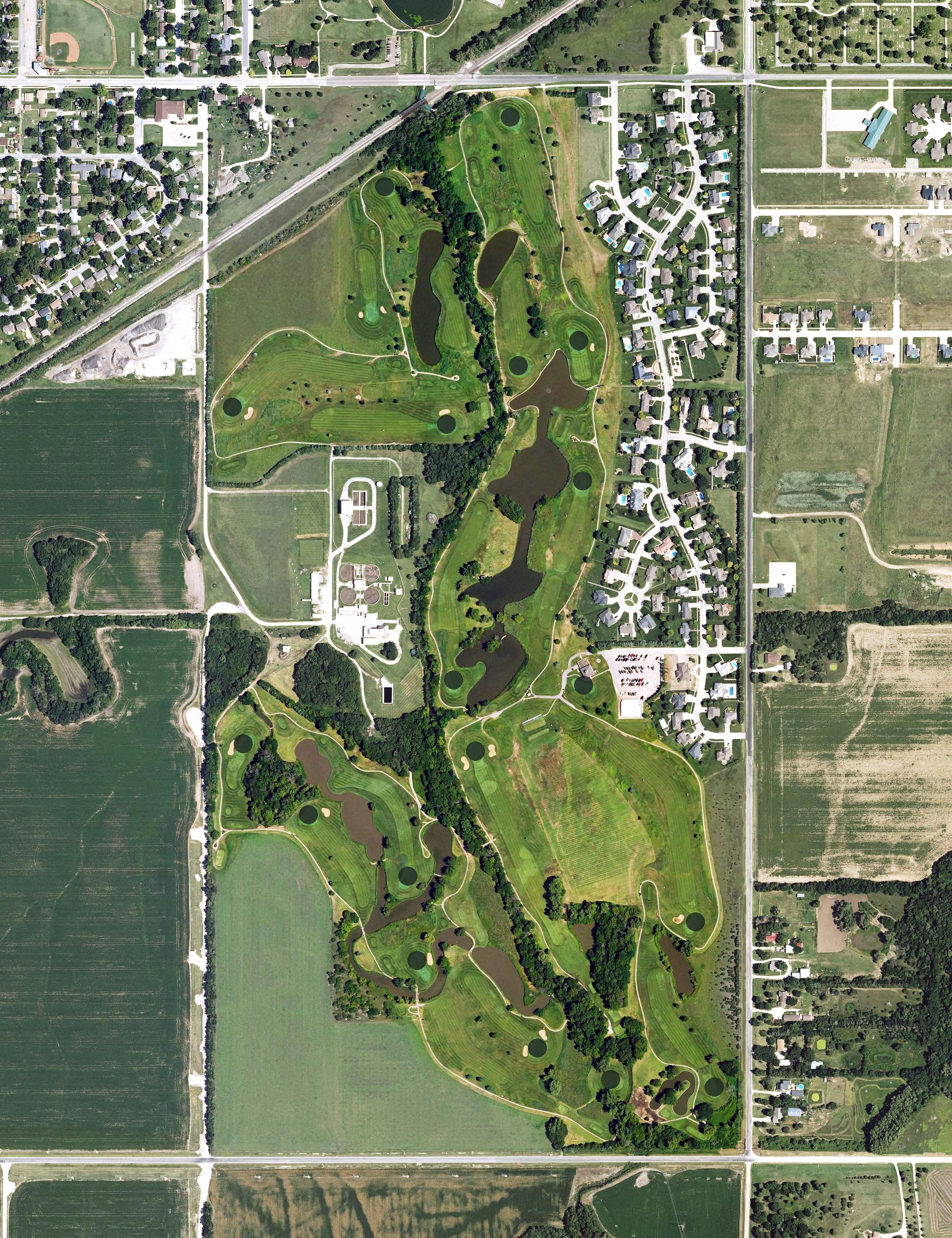 Aerial view of Turkey Creek Golf Course, KS