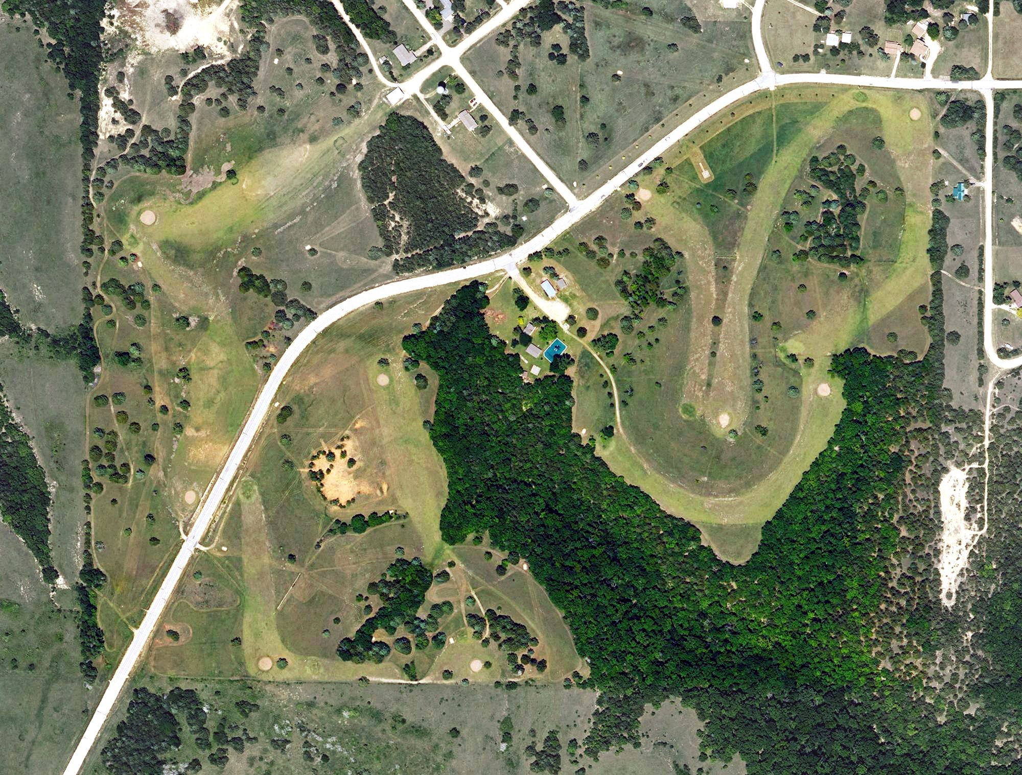 Aerial view of University Park Golf Course, KS