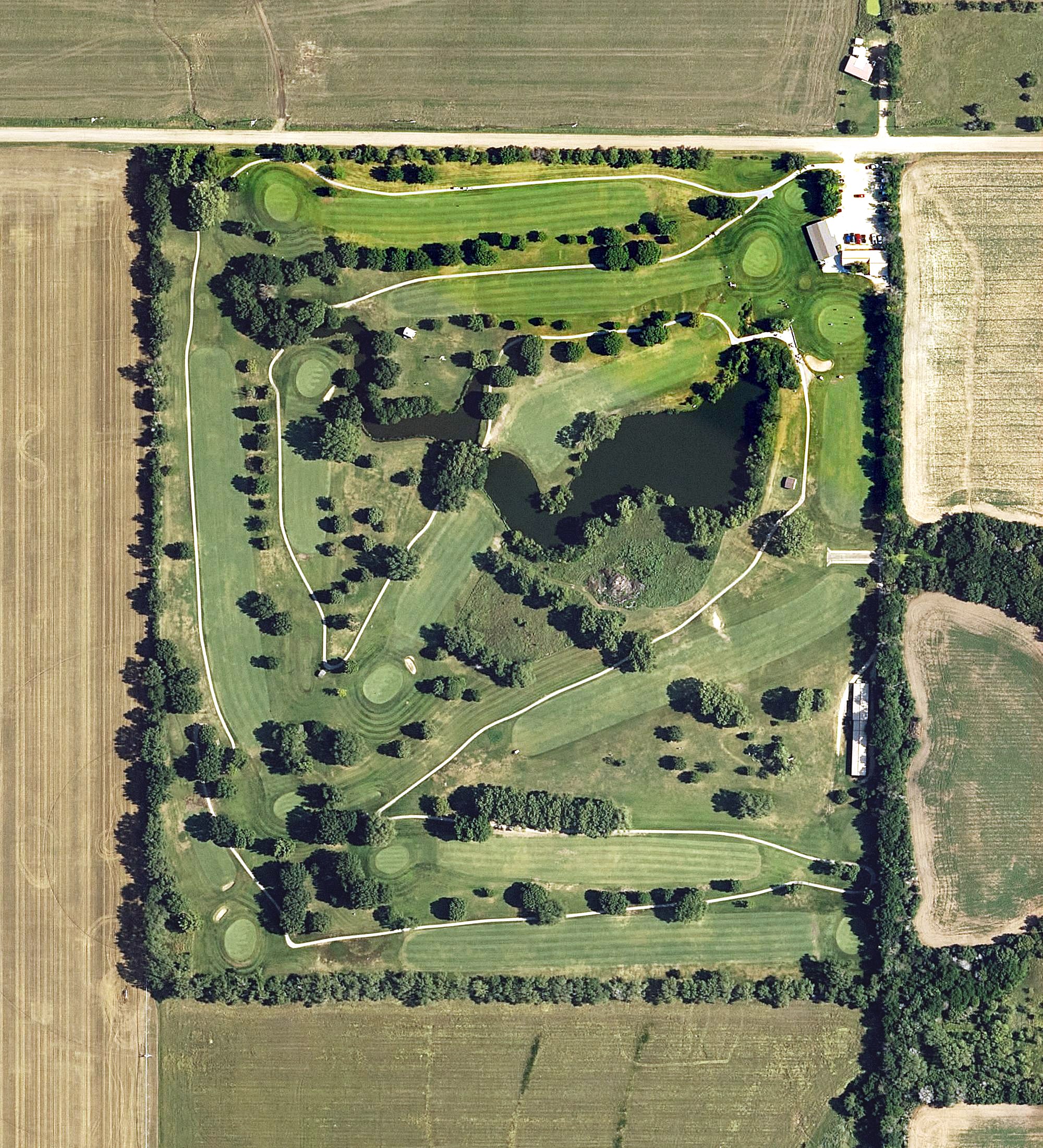 Aerial view of Wedgewood Golf Course, KS