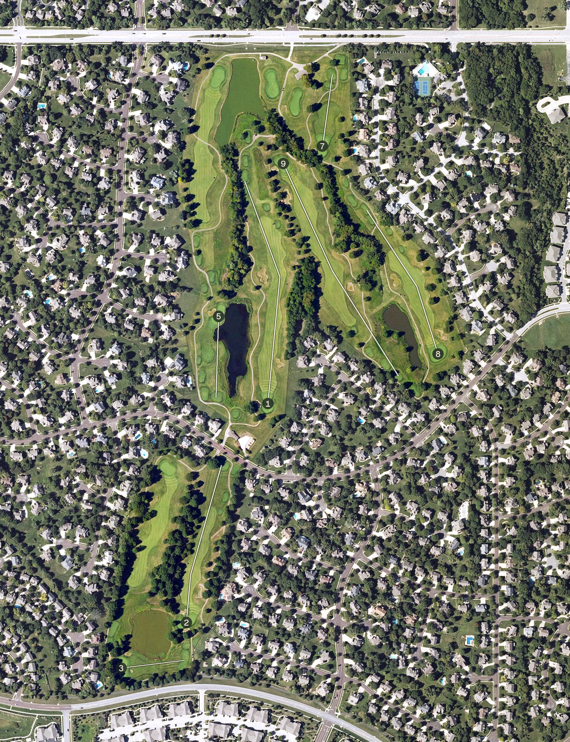 Aerial view of Westlinks Golf Course, KS