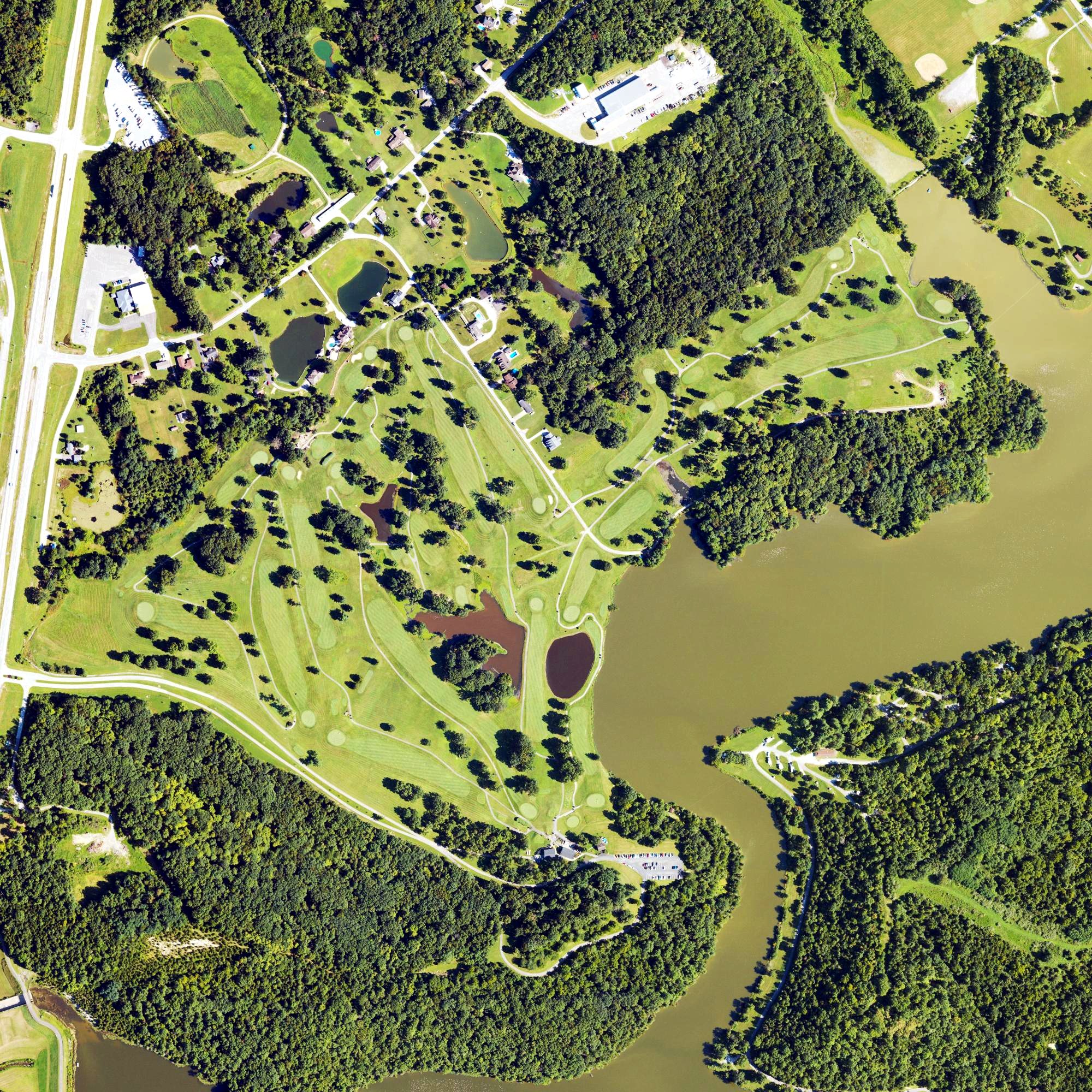 Aerial view of A. J. Jolly Golf Course, KY