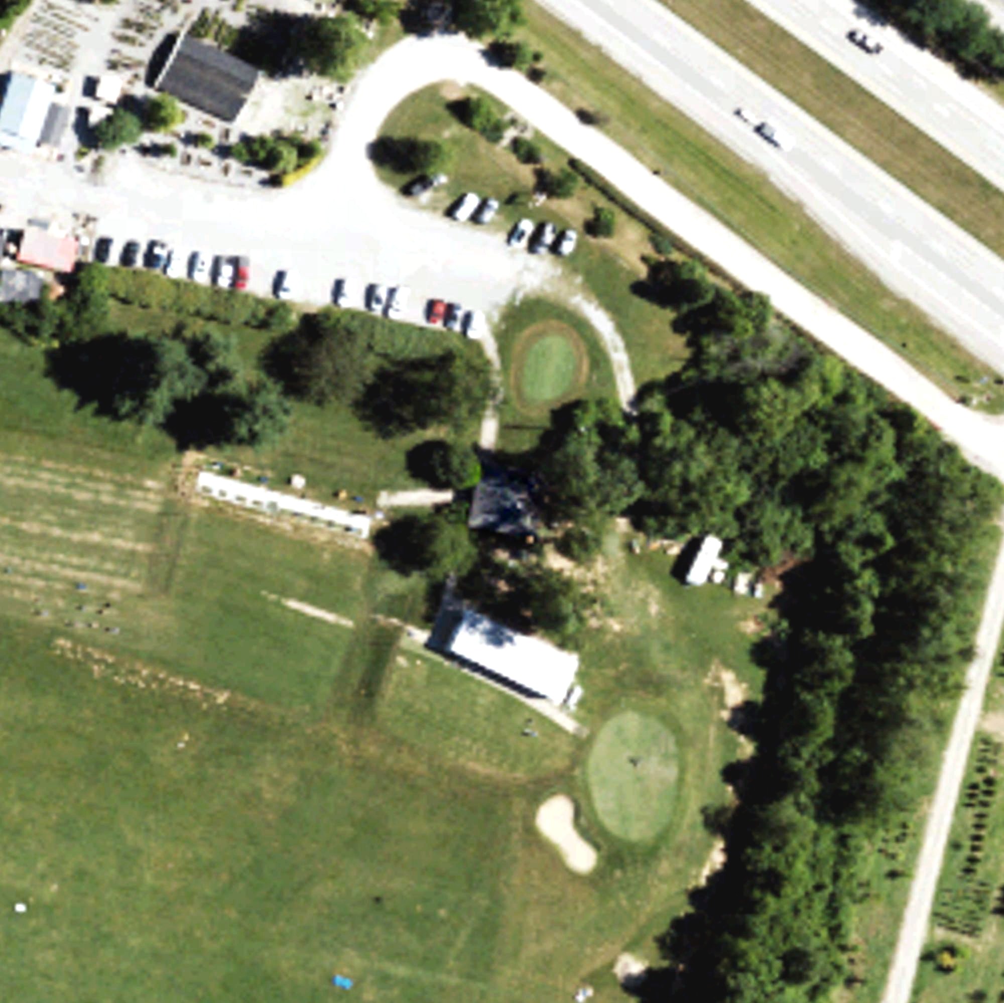 Aerial view of Athens Golf Center, KY