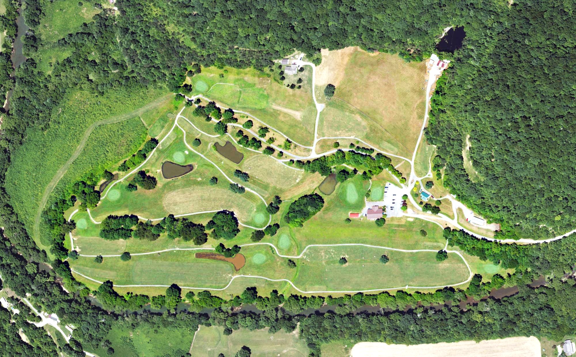Aerial view of Big Hickory Golf Course, KY