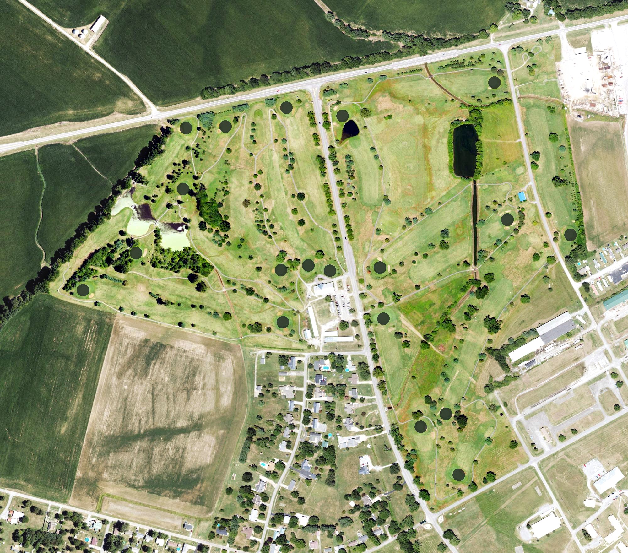 Aerial view of Breckinridge Golf Course, KY