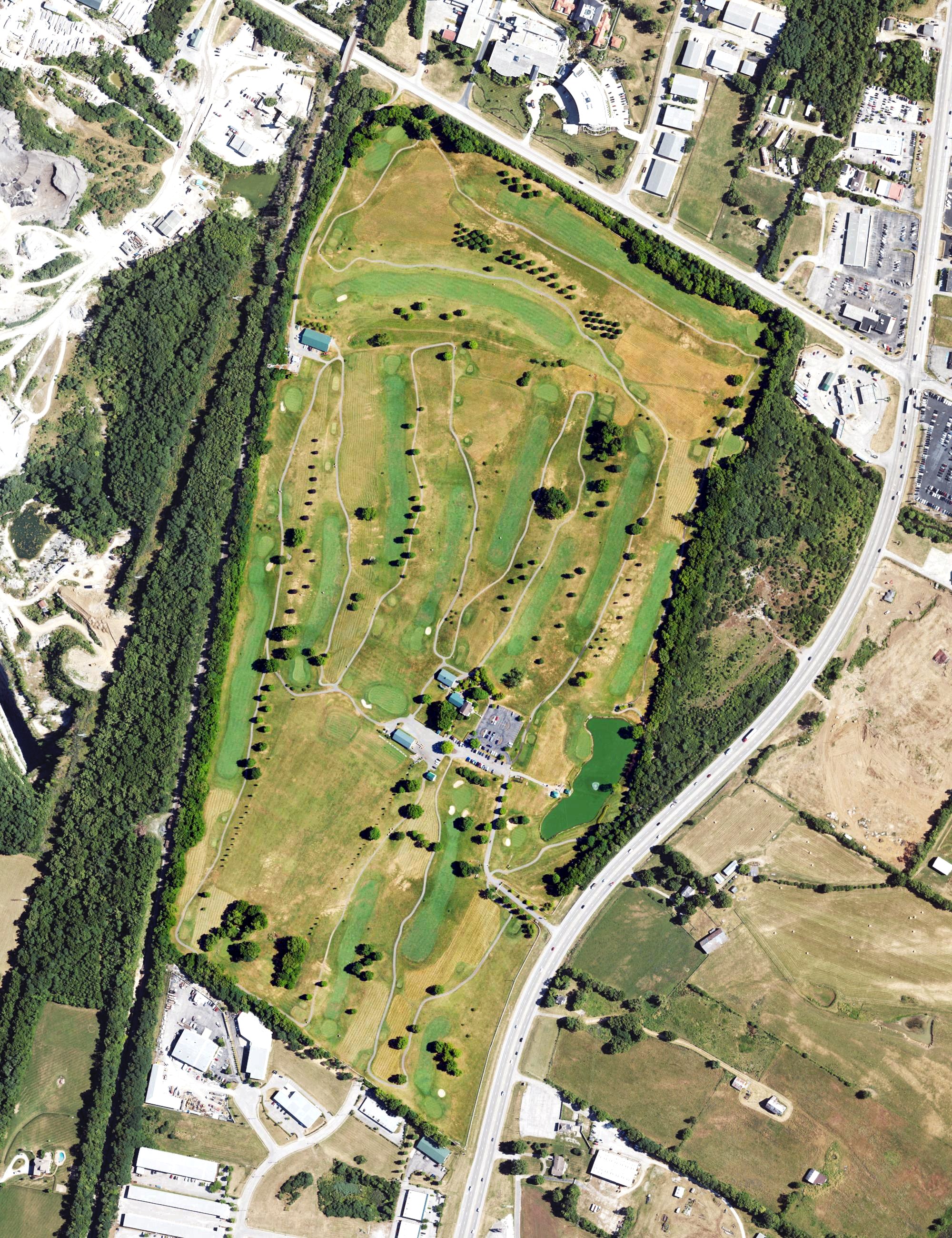Aerial view of Connemara Golf Course, KY