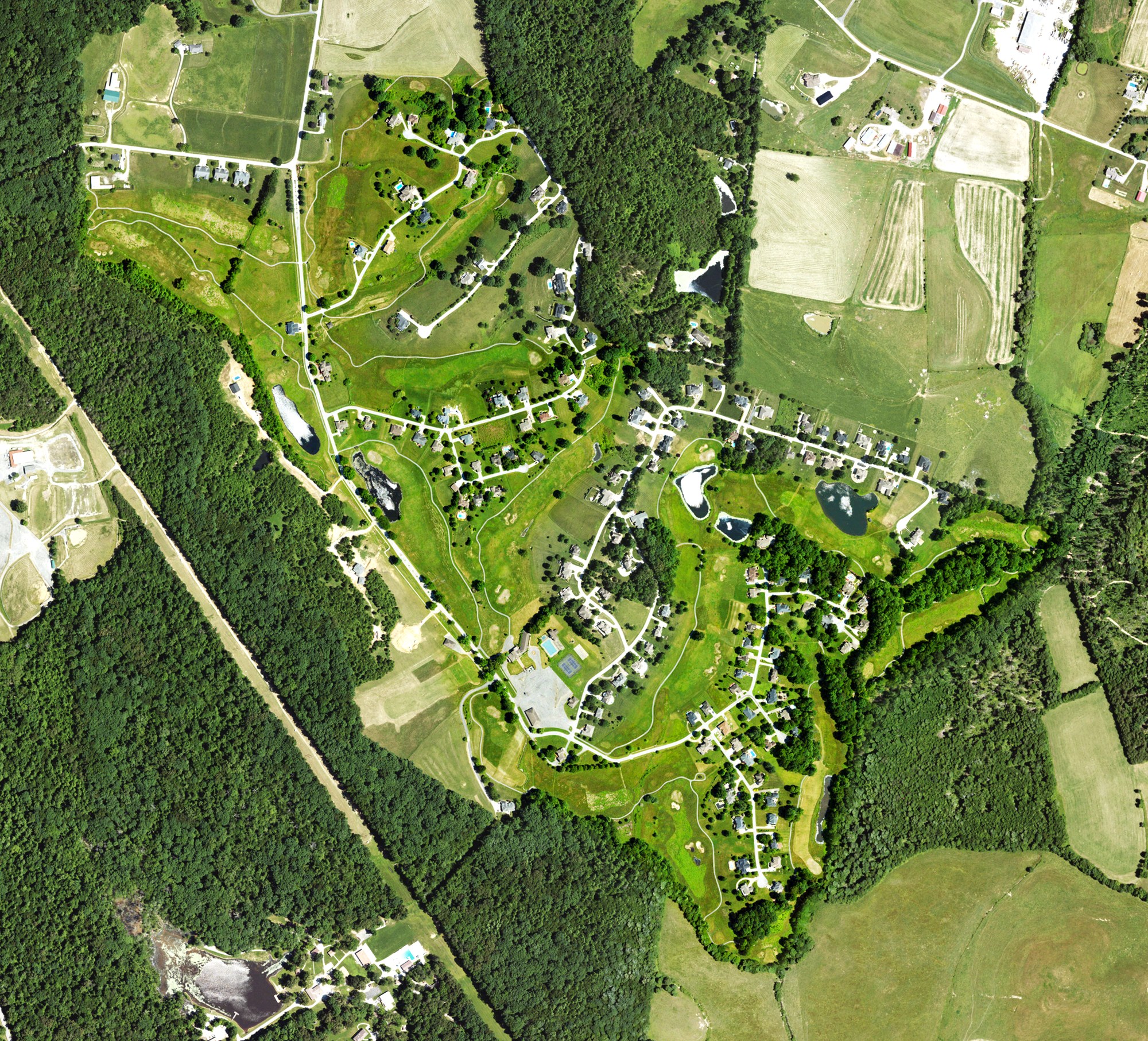 Aerial view of Crooked Creek Golf Club, KY
