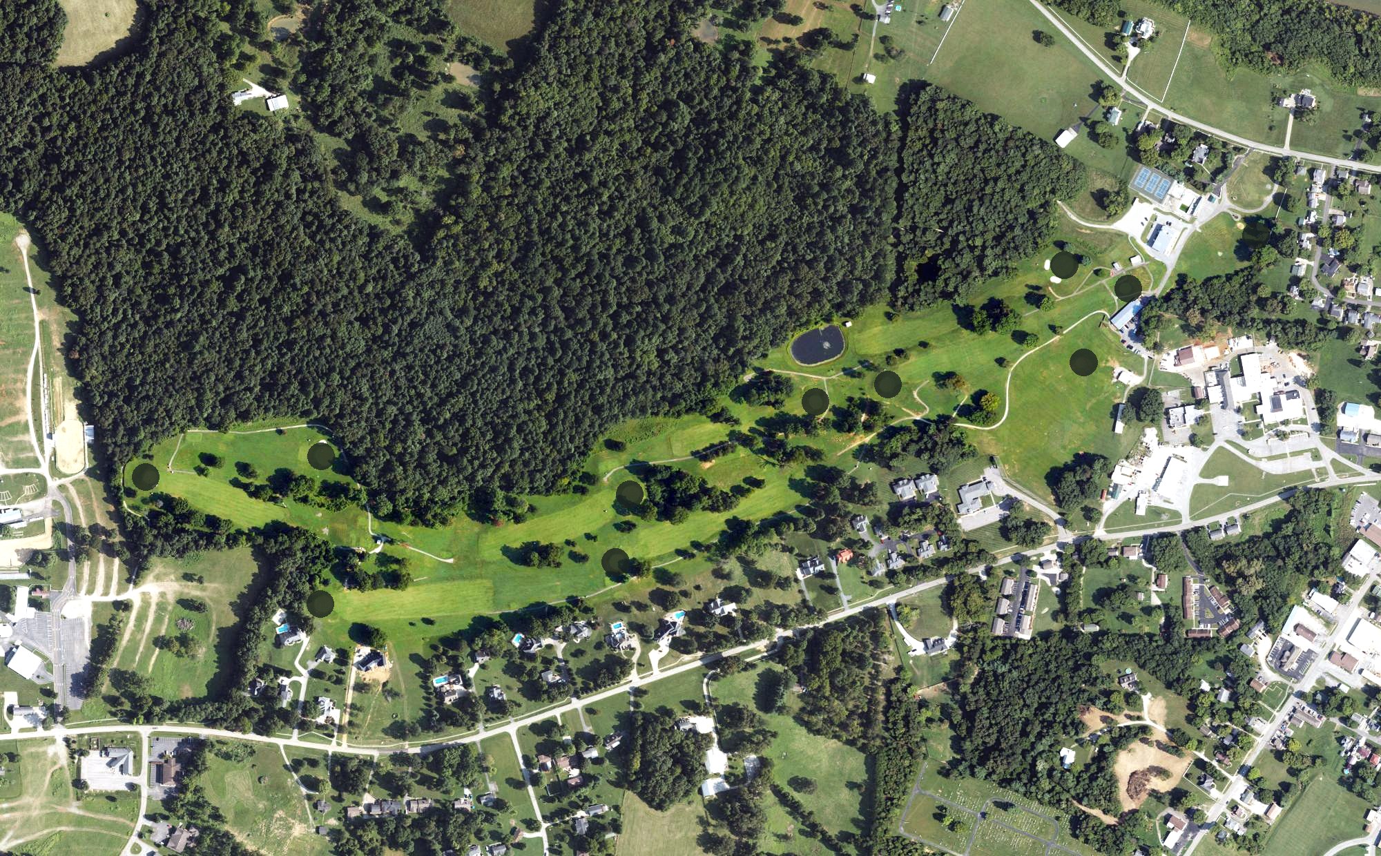 Aerial view of Doe Valley, KY