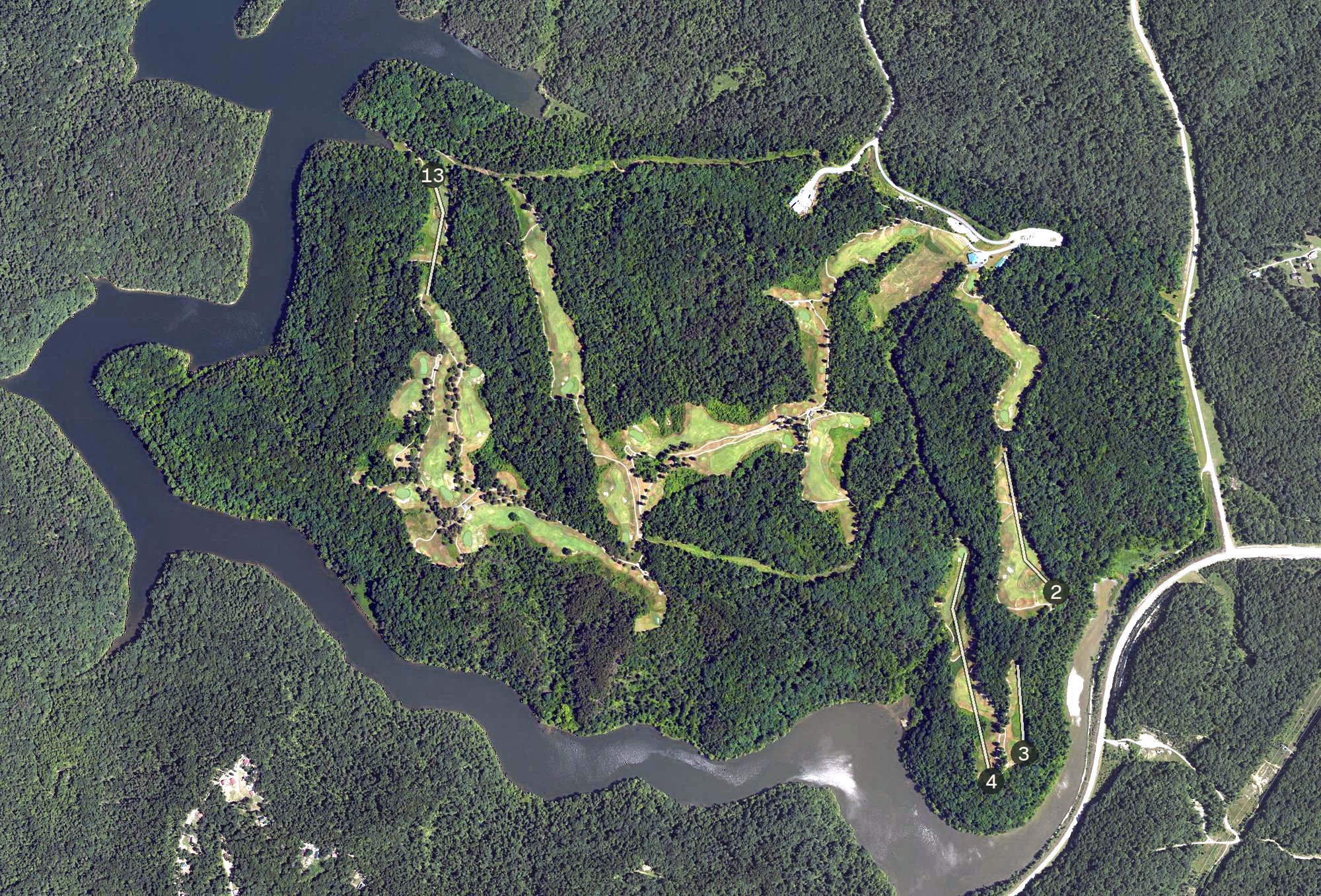 Aerial view of Eagle Ridge Golf Course, KY