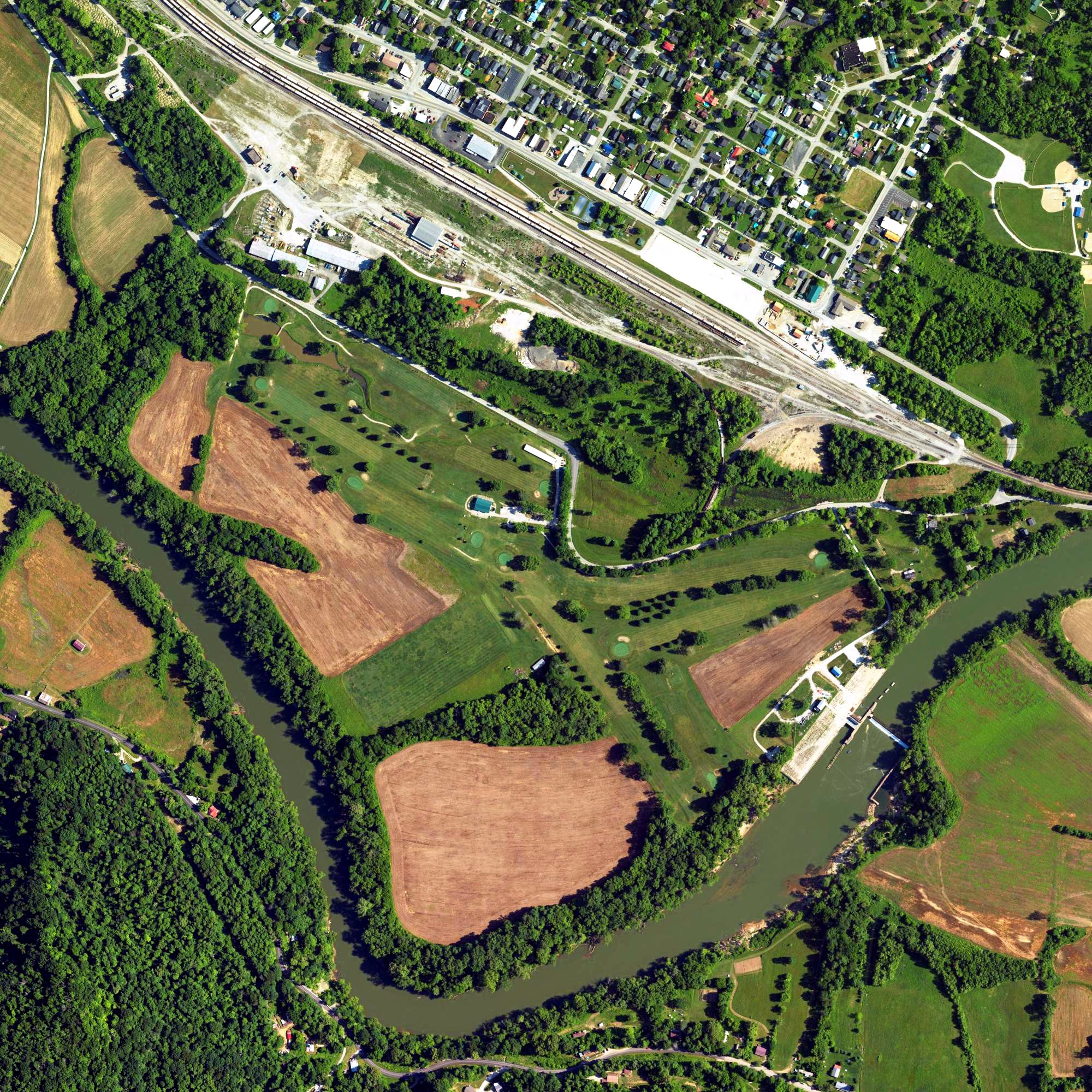 Aerial view of Estill County Golf Club, KY
