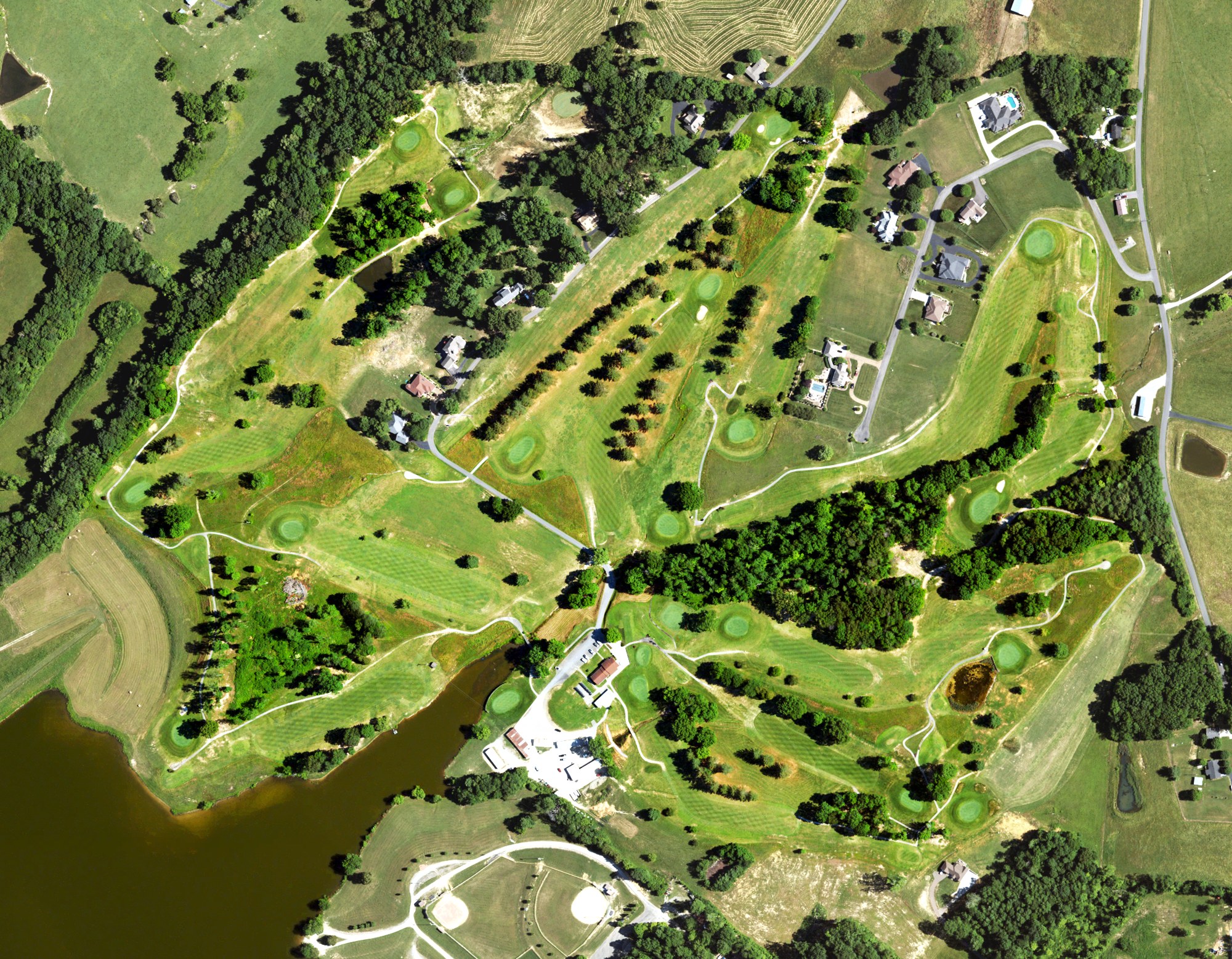 Aerial view of Hidden Hills Golf and Country Club, KY
